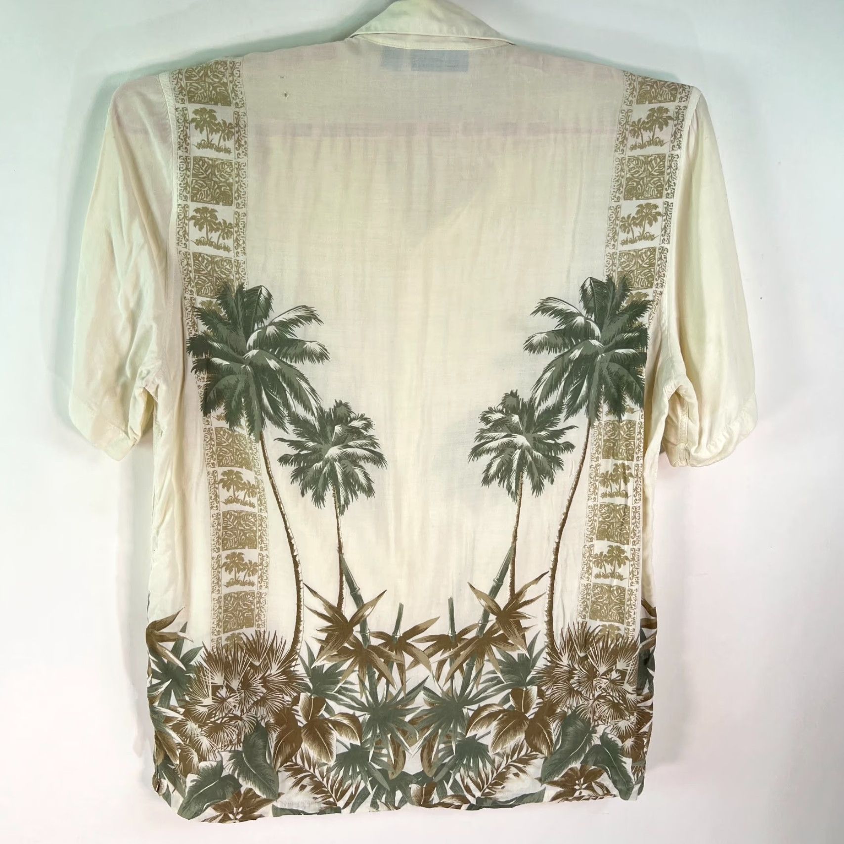 Croft & Barrow Croft & Barrow Mens Palm Trees Rayon Multicolor Button Up Hawaiian Shirt L Size US L / EU 52-54 / 3 - 2 Thumbnail