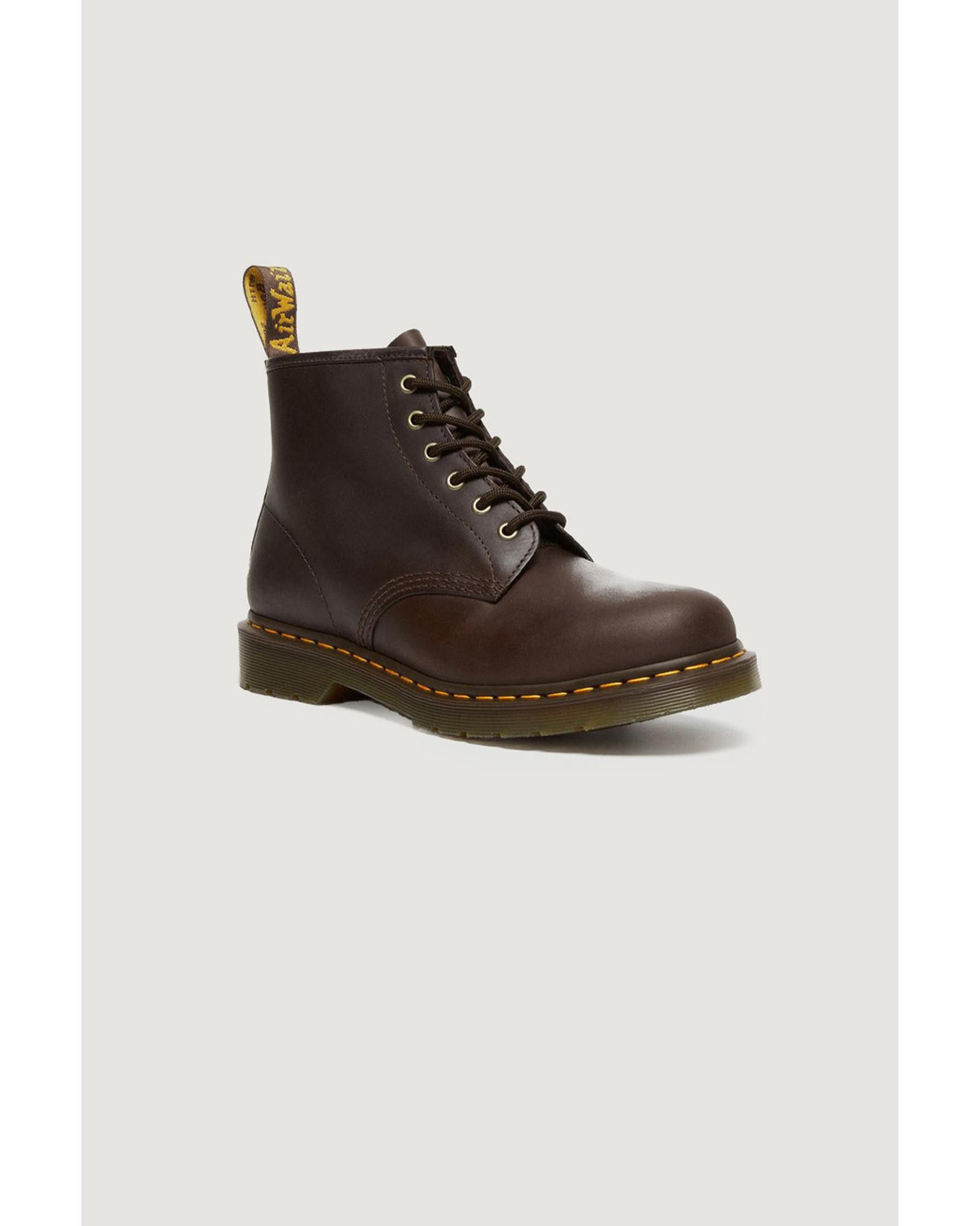 image of Dr Martens Brown Leather Boots With Laces, Men's (Size 10)