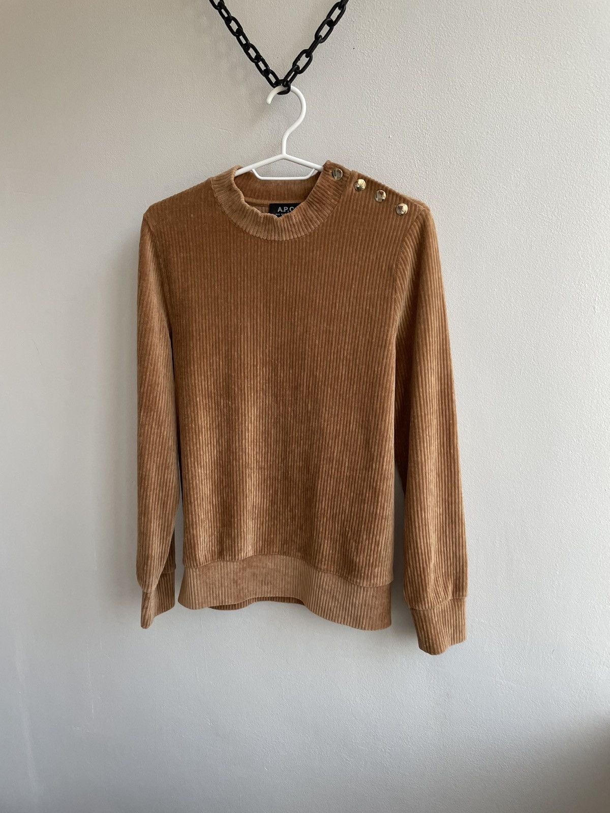A.P.C. A.P.C. APC Rue Madame Paris Remy Corduroy Sweater Sweatshirt Size S / US 4 / IT 40 - 2 Thumbnail