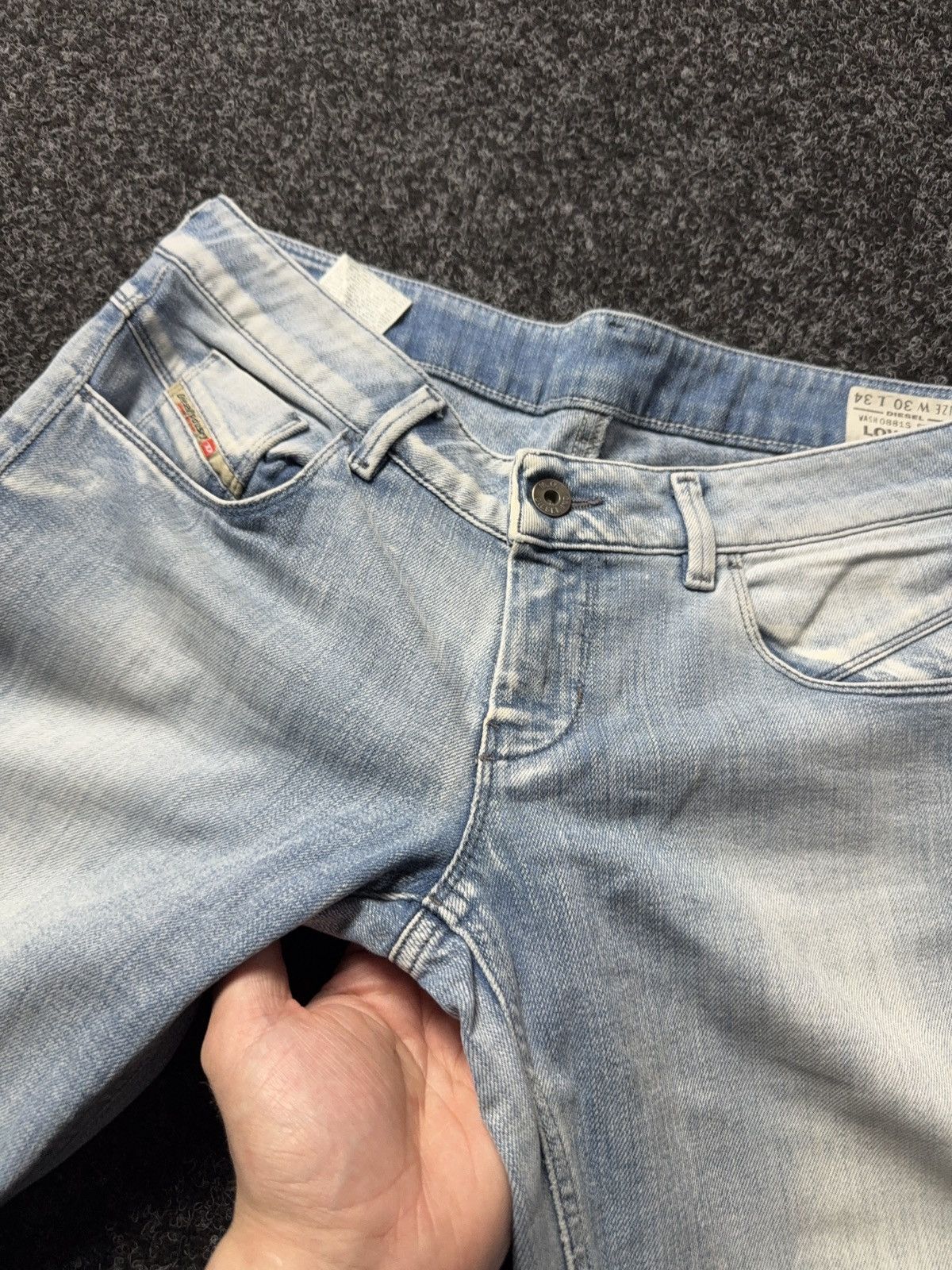 Diesel Luxury 00s Diesel Lowette Y2K Light Wash Slim Straight Jeans Size 30" / US 8 / IT 44 - 7 Thumbnail