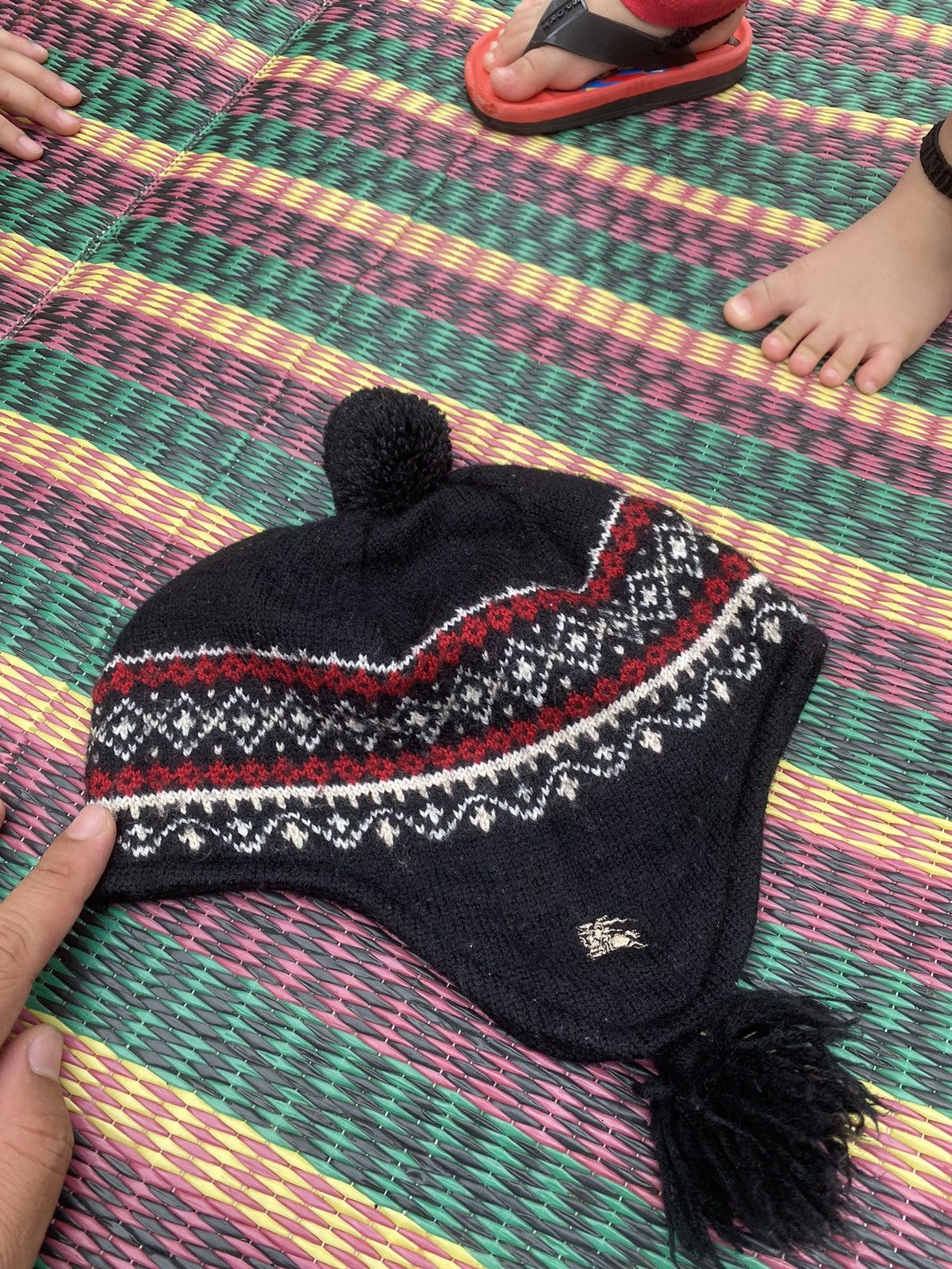 Burberry Burberry Kids Earflap Winter Hat Size 26 - 4 Thumbnail