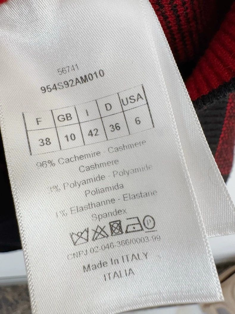 Dior Dior Cashmere Hoodie with Check Pattern-2505 Size M / US 6-8 / IT 42-44 - 3 Thumbnail