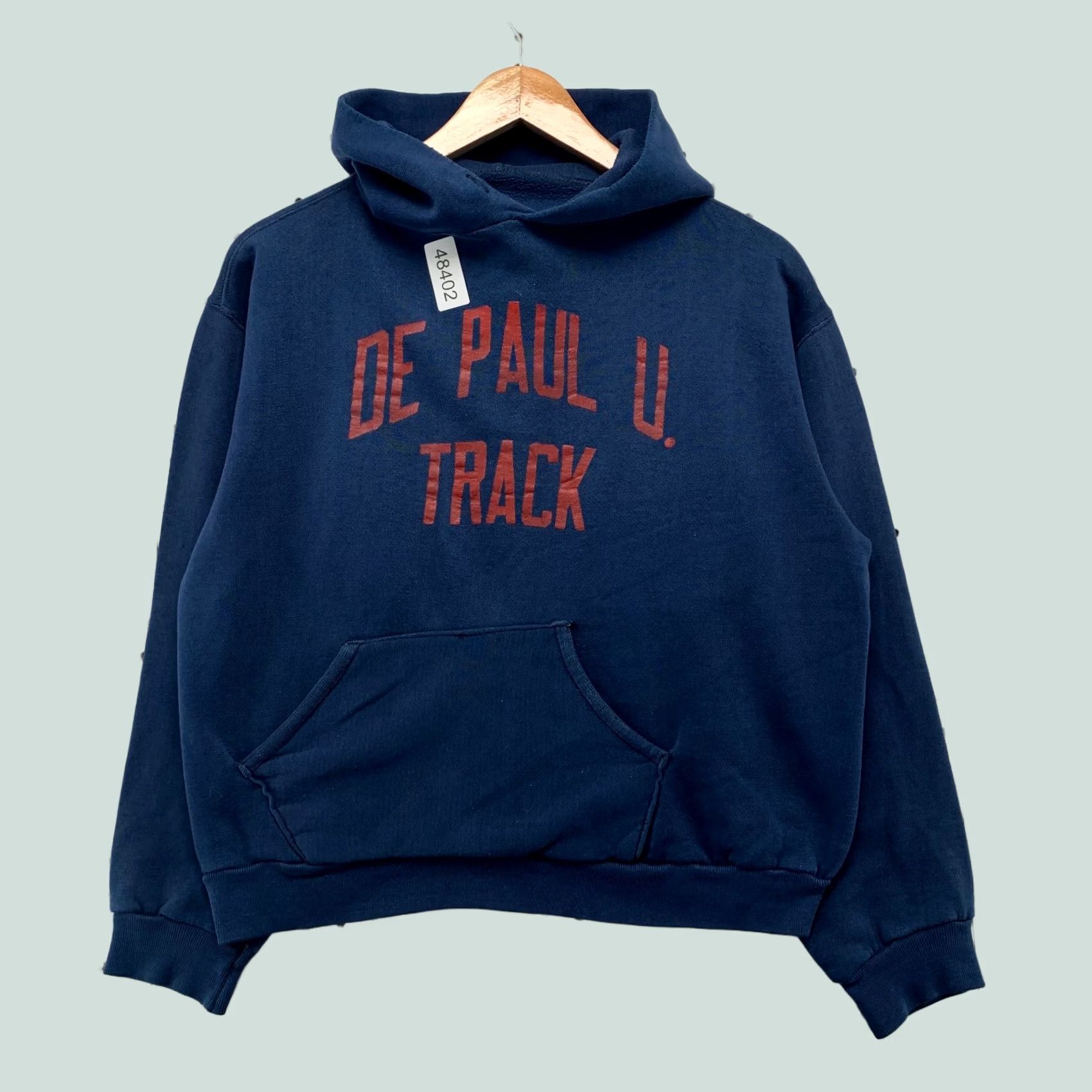Russell Athletic VINTAGE Russell Athletic Track Hoodie Sweatshirt Mens M DEPAUL GOLD TAG Hoodie Mens M Blue University 70s Size US M / EU 48-50 / 2 - 1 Thumbnail