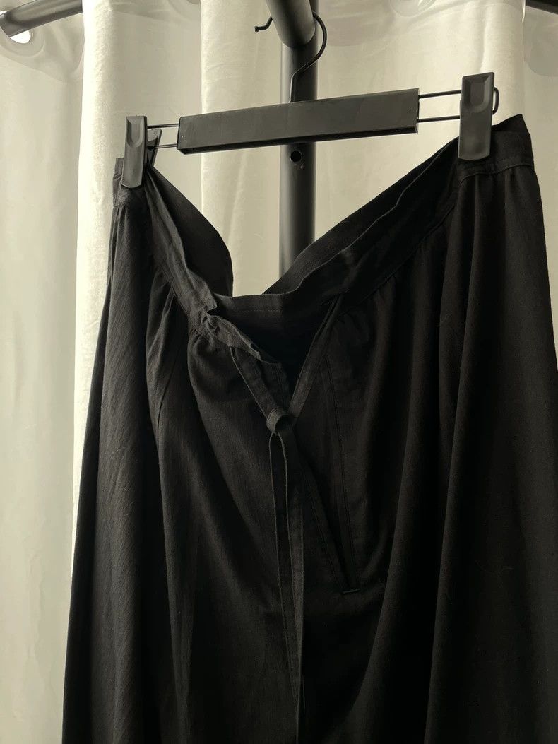 Yohji Yamamoto Yohji Yamamoto size 1 Noir line black drawstring skirt 2503 Size 34" / US 12 / IT 48 - 3 Thumbnail