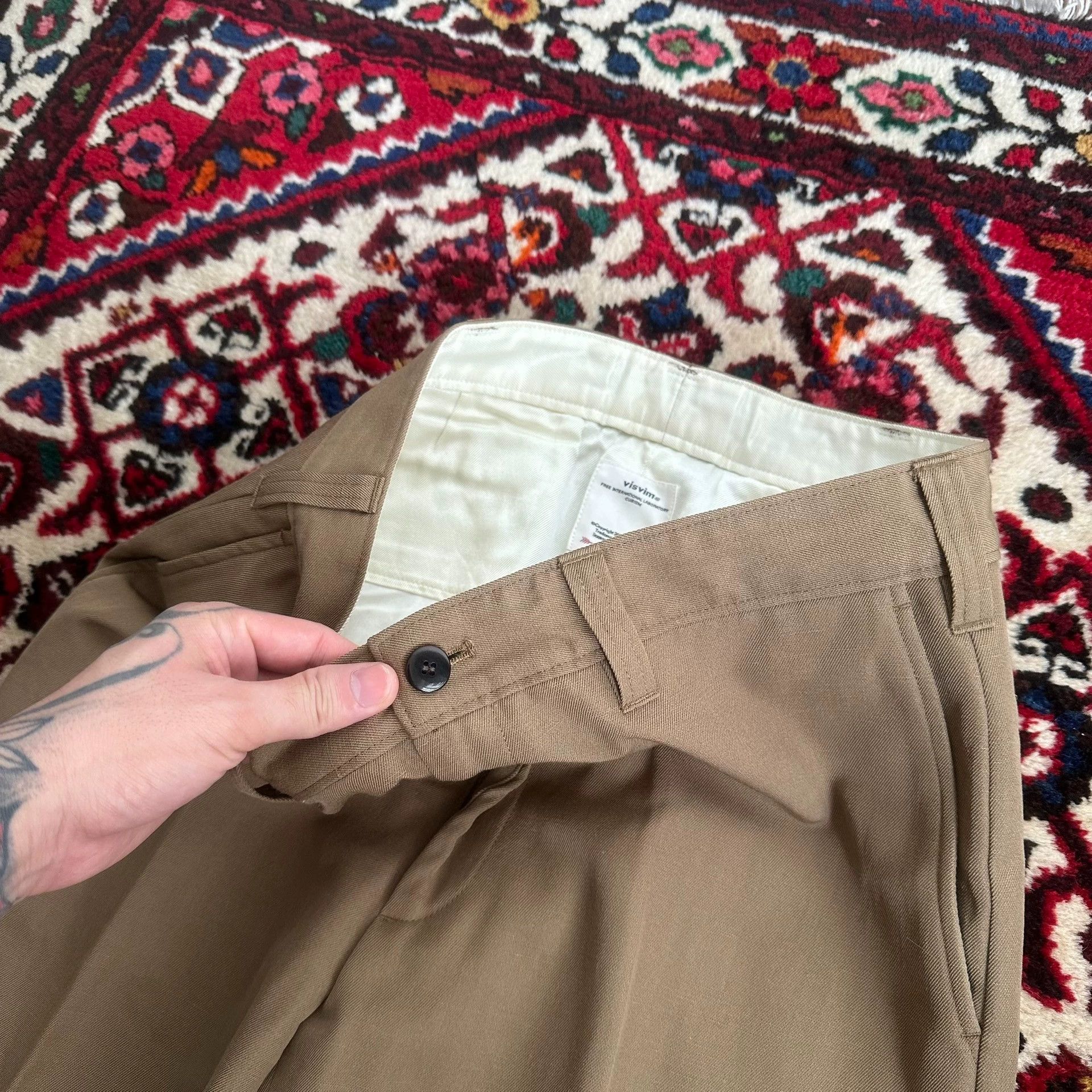 Visvim VISVIM 19AW MCCLOUD SLACKS W/L Size 2 Khaki Size US 32 / EU 48 - 2 Thumbnail