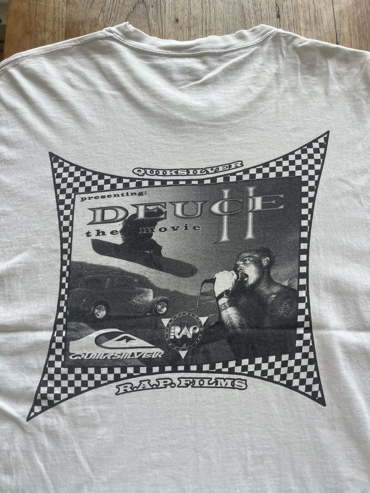 Quiksilver Vtg QUIKSILVER DEUCE II The Movie R.A.P. Films 90’s Tshirt Size US XL / EU 56 / 4 - 6 Thumbnail