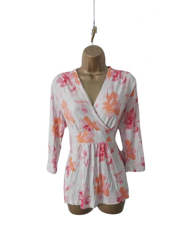 Vintage Vintage 3/4 sleeved top Size XL / US 12-14 / IT 48-50 - 1 Thumbnail