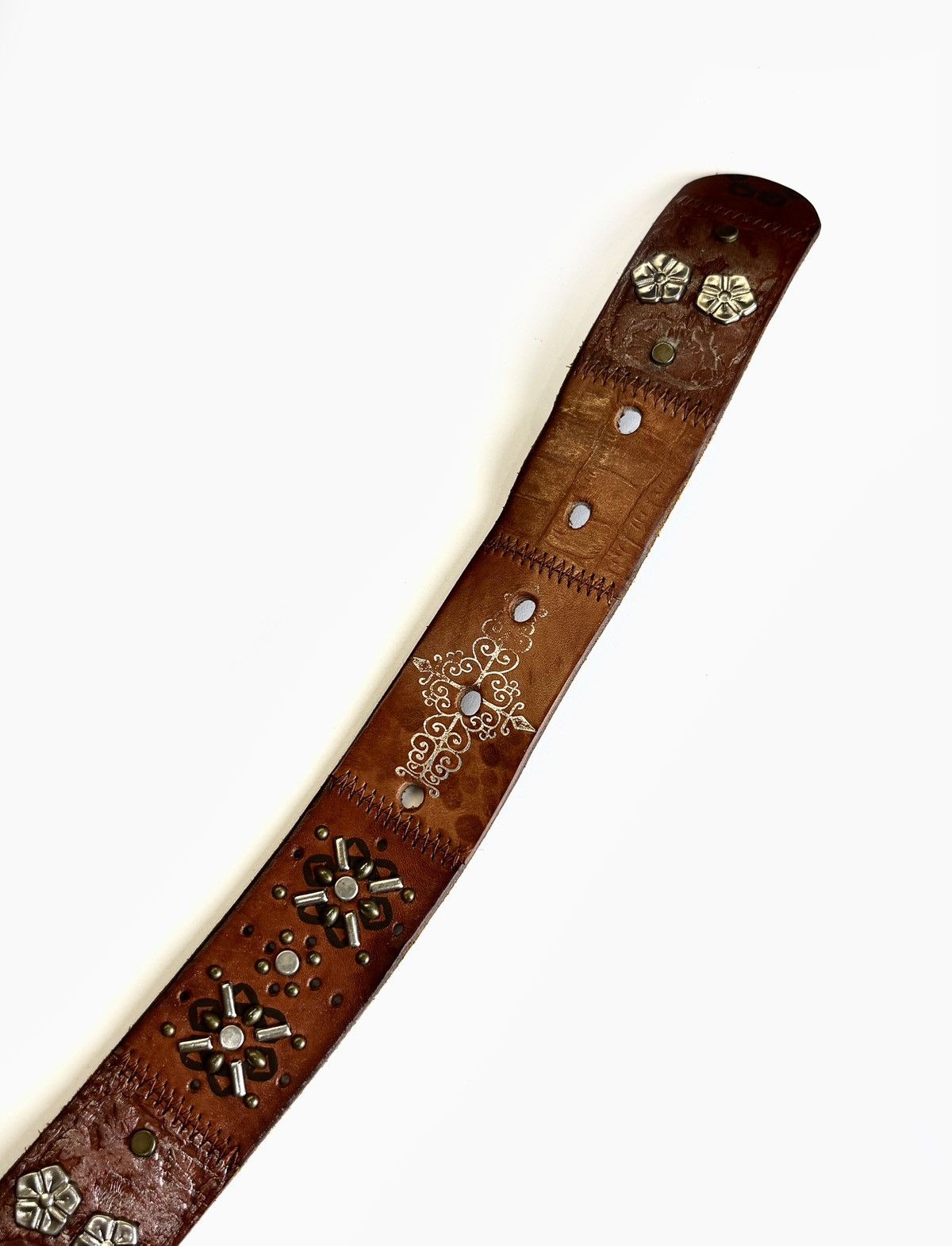 Fossil Fossil Patchwork Leather Belt Size ONE SIZE - 9 Thumbnail