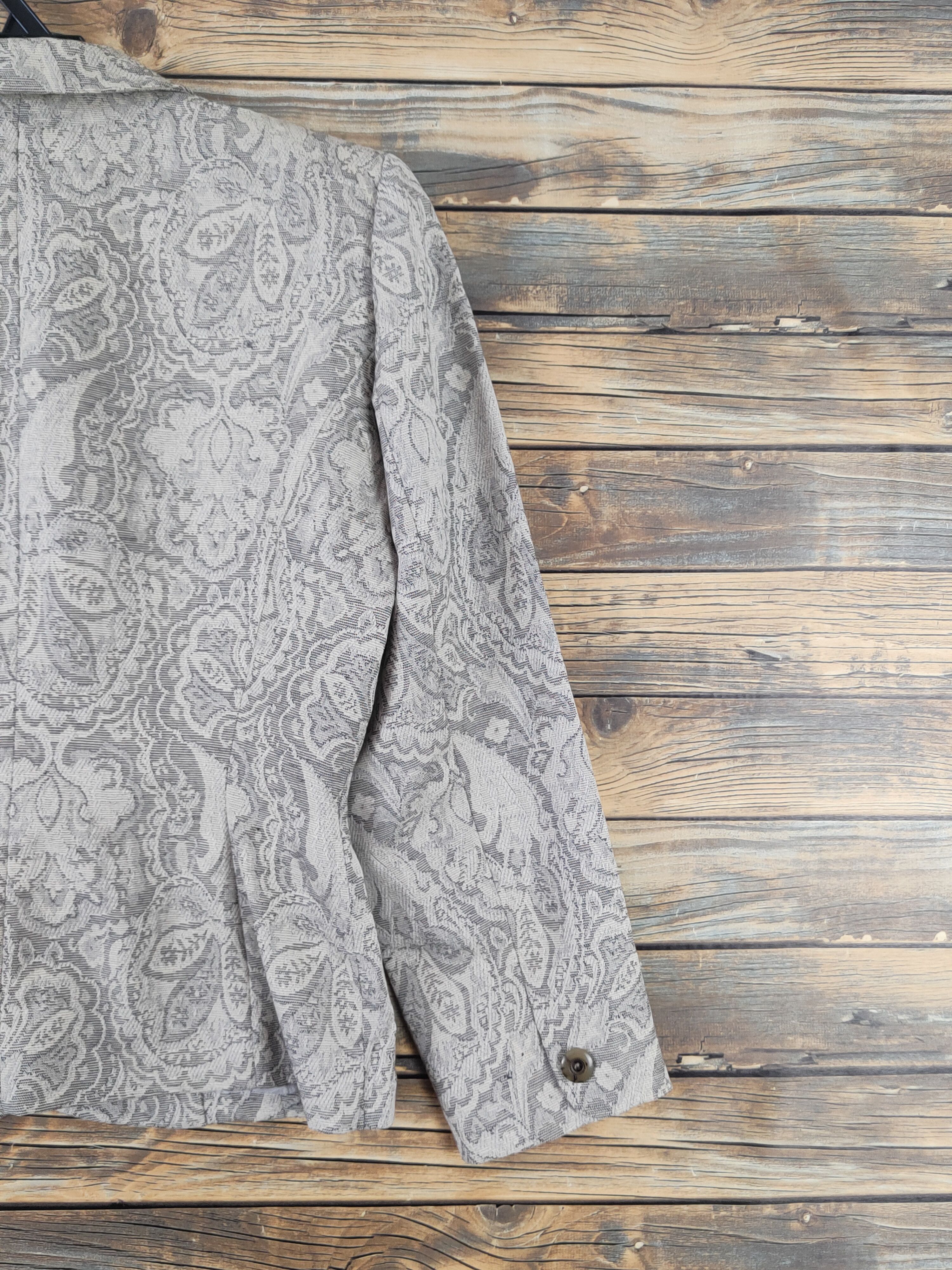 Japanese Brand × Vintage Retro Vintage Design 💥 Idee Milano Gray Blazers Size S / US 4 / IT 40 - 9 Thumbnail