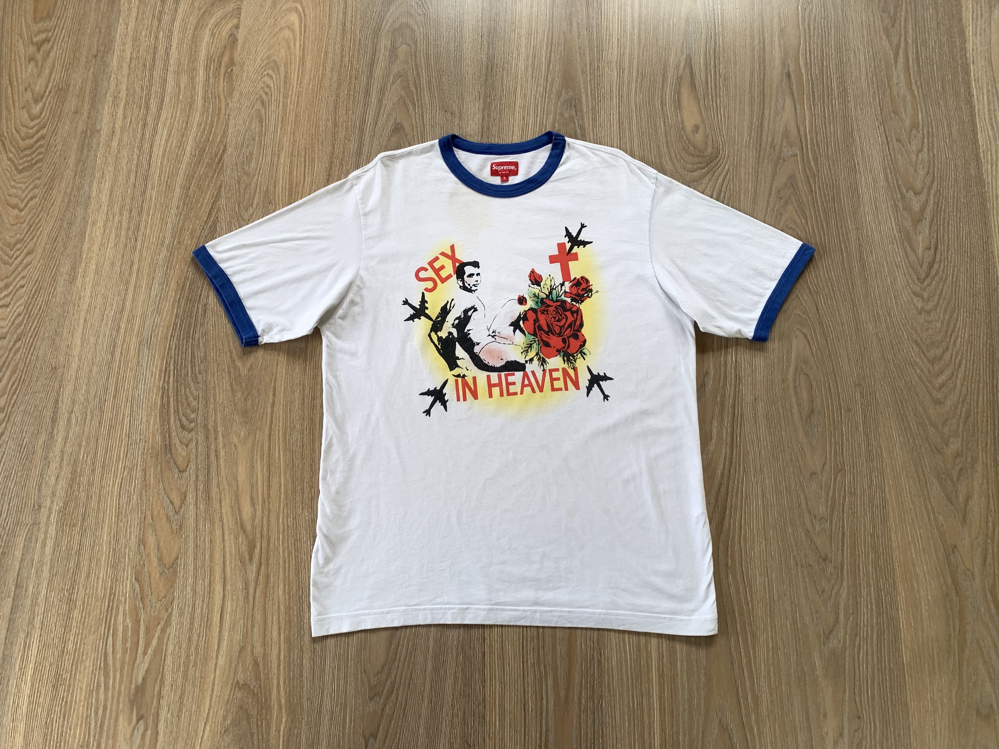 Supreme Vintage Supreme Sex in Heaven Ringer Tee Size US S / EU 44-46 / 1 - 1 Thumbnail