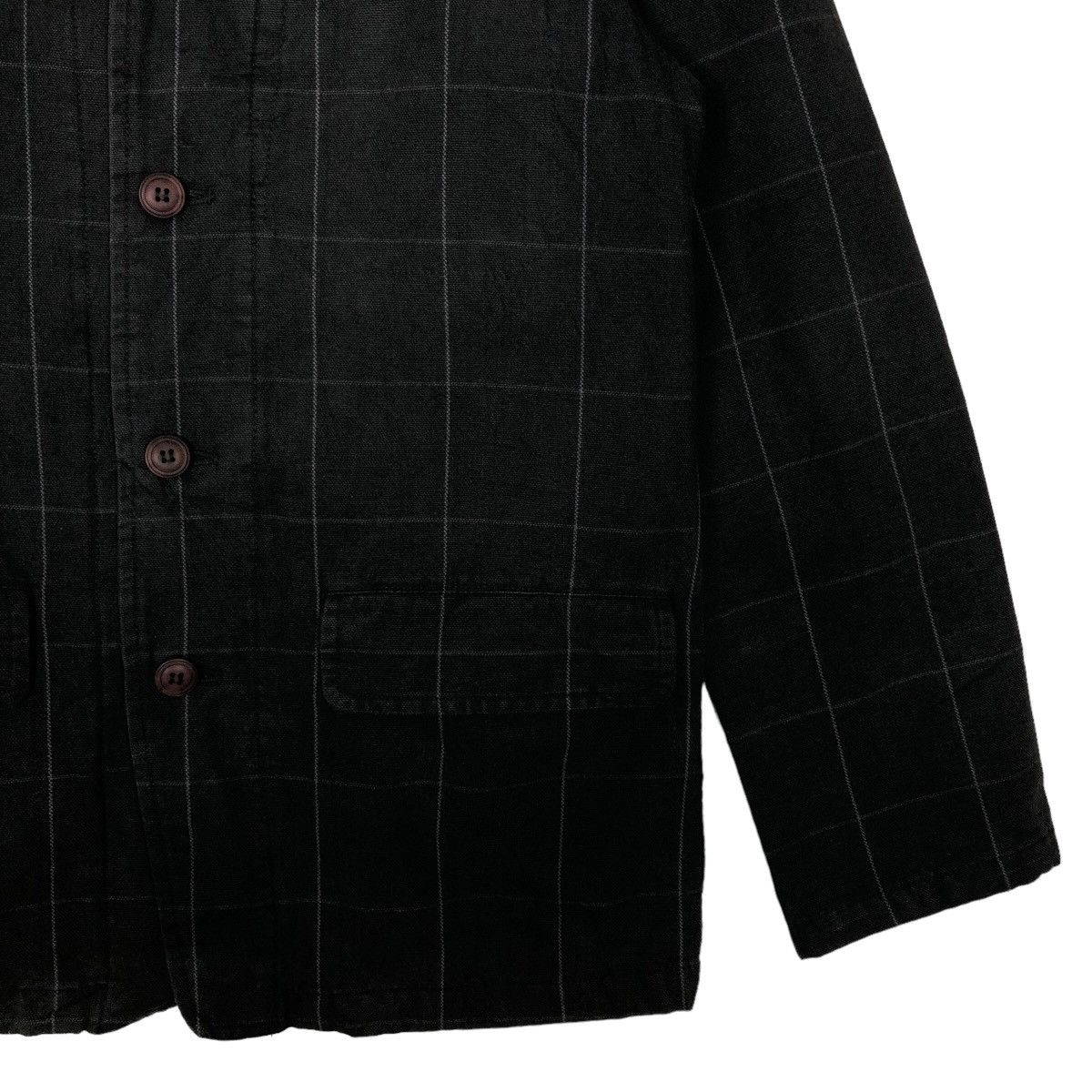 Issey Miyake 🔥90’s Striped Chore Jacket Double Breast Jungle Storm Japan Size US M / EU 48-50 / 2 - 5 Thumbnail