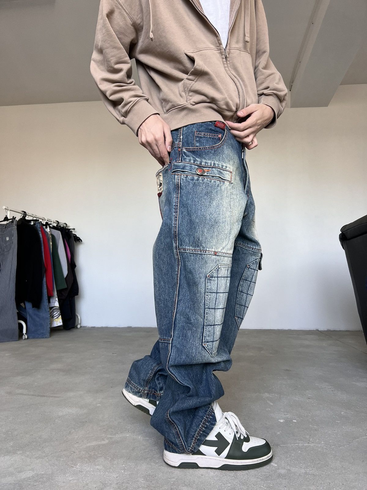 JNCO Vintage Bullrot Baggy Jeans Y2K Size US 32 / EU 48 - 16 Thumbnail