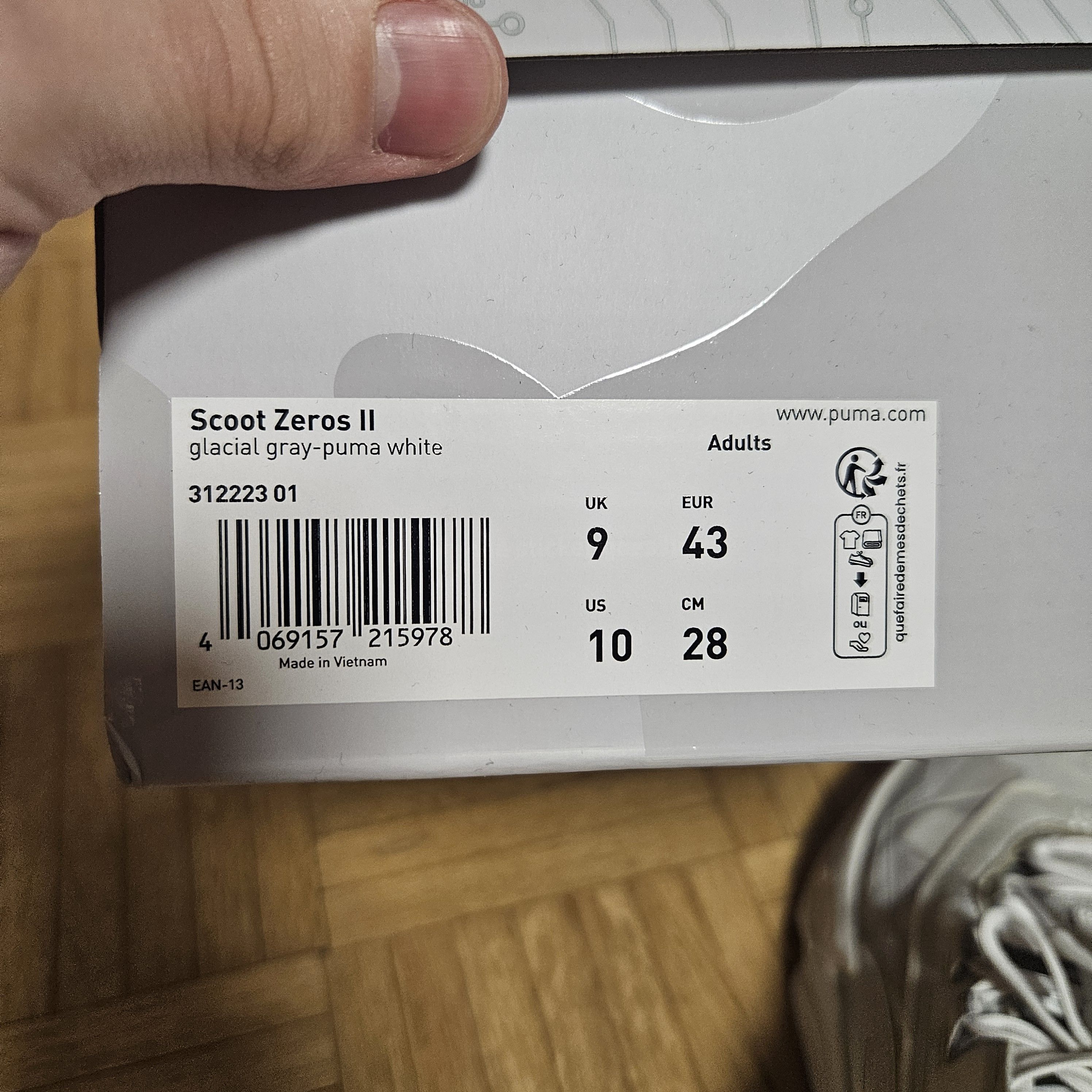Puma Buty Puma Scoot Zeros II Glacial Białe 43 US10 Size US 9.5 / EU 42-43 - 7 Thumbnail