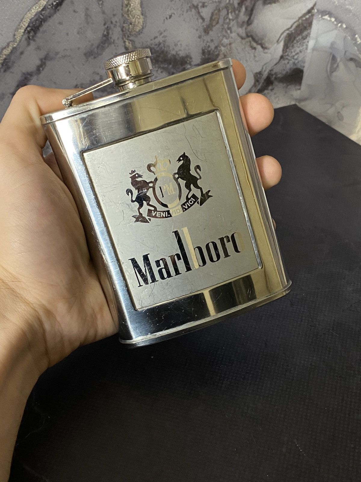 Marlboro Marlboro Vintage 90s Promotional Steel Flask Size ONE SIZE - 1 Thumbnail