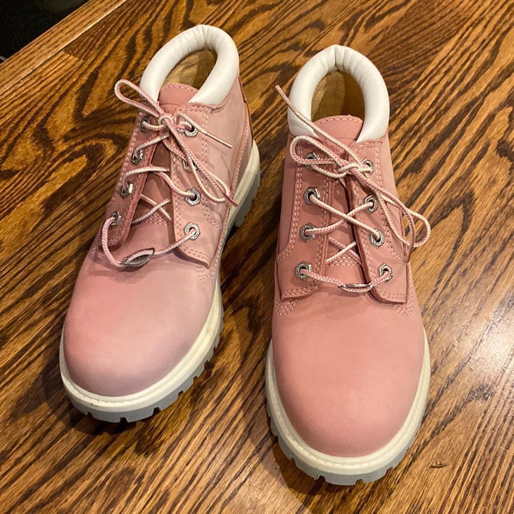 Timberland TIMBERLAND WOMEN'S NELLIE WATERPROOF CHUKKA BOOTS PINK NUBU Size US 7.5 / IT 37.5 - 1 Thumbnail