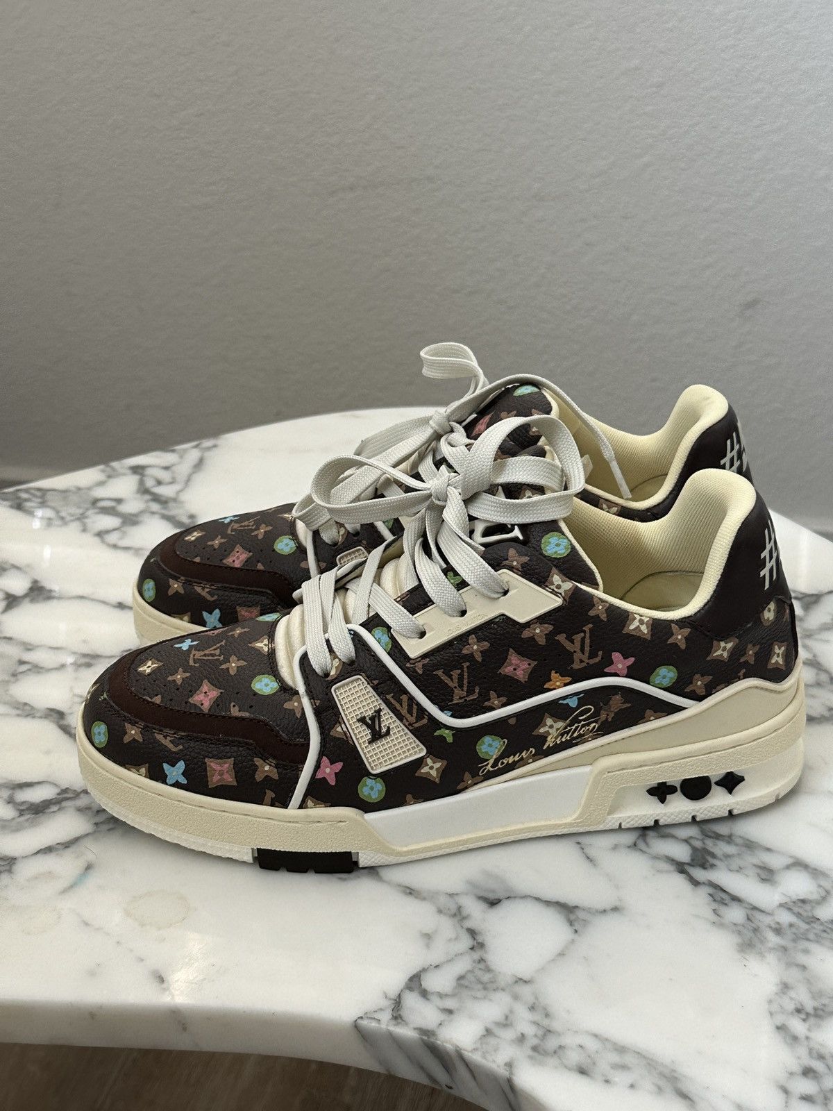 Louis Vuitton × Tyler The Creator Louis Vuitton by Tyler, the Creator LV Trainer Mocha Size US 6 / EU 39 - 6 Thumbnail