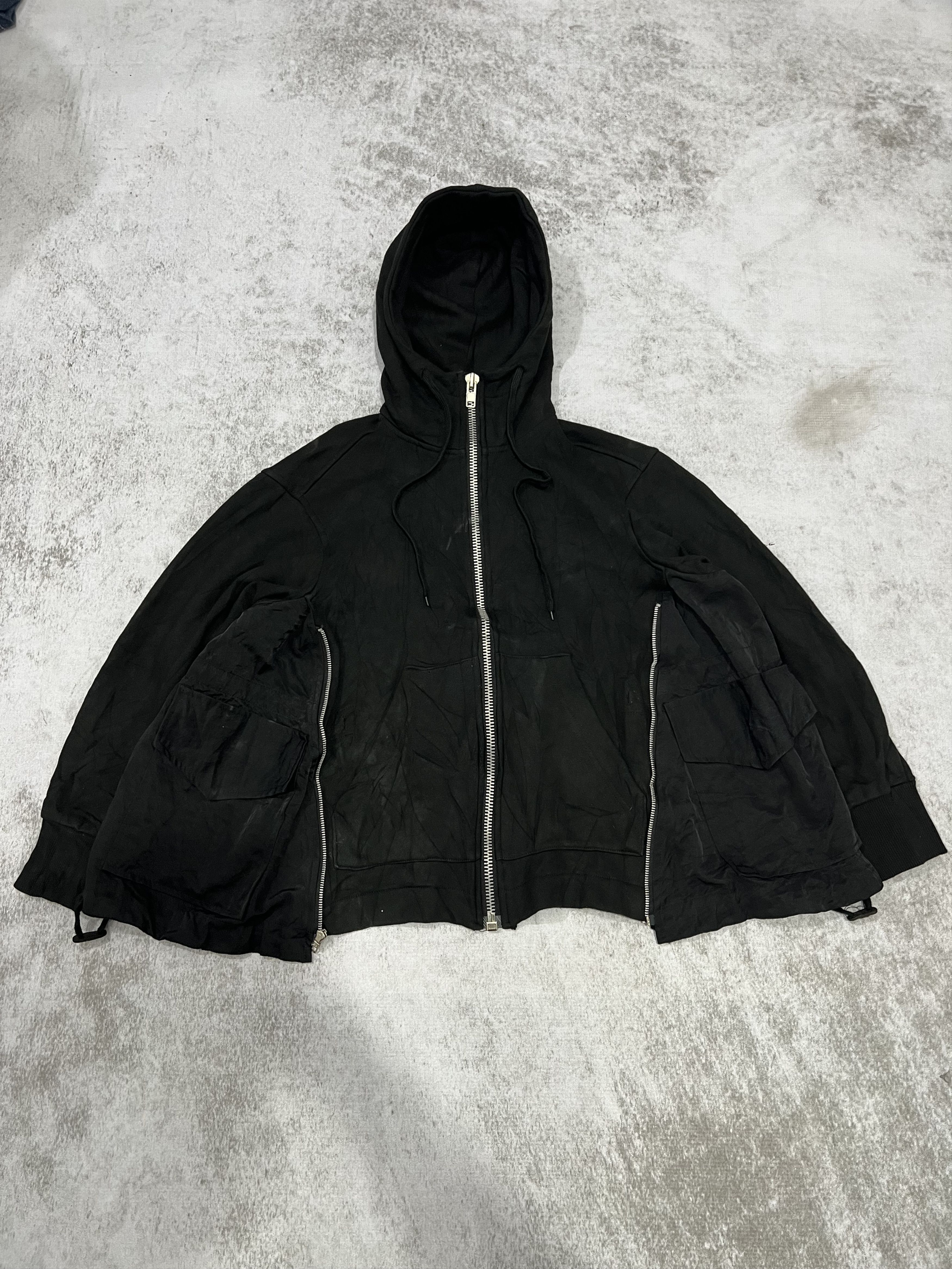 2000s Japanese Hysteric Ifsix 14th Hybrid Zip Hoddie y2k