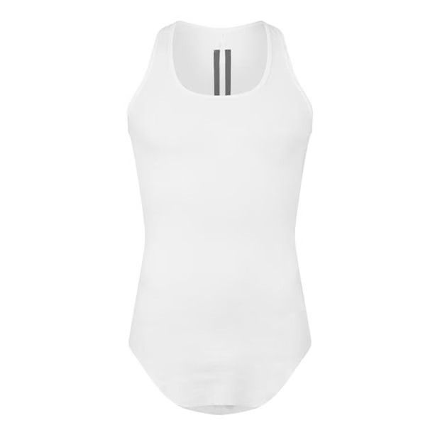 Rick Owens o1g2r1mq0624 Scoop Neck Tank Top in White Size US S / EU 44-46 / 1 - 1 Thumbnail