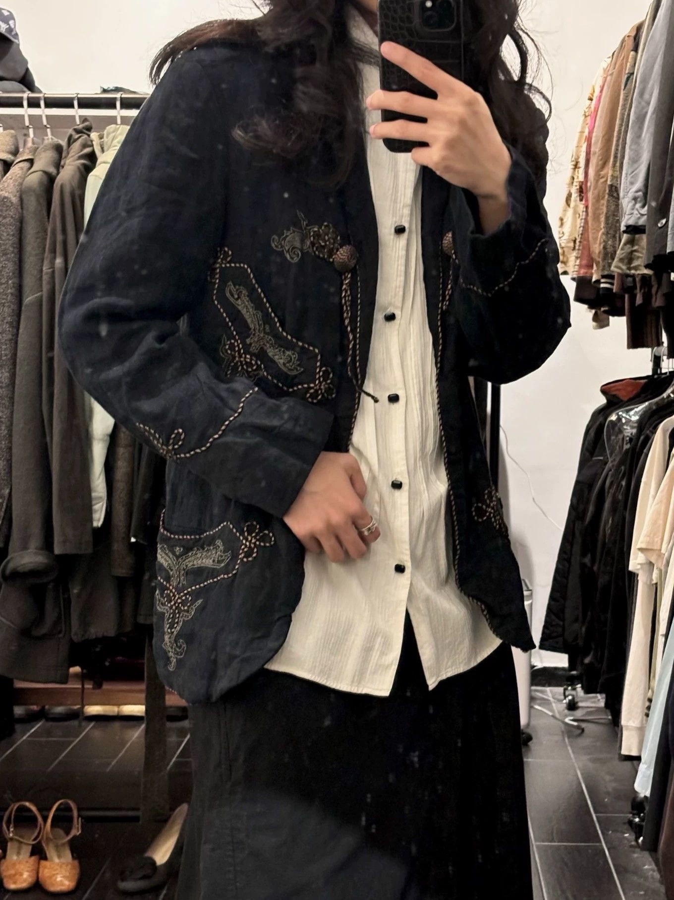 Dries Van Noten Dries Van Noten 2006 S/S Court Embroidered Linen Jacket M Size US M / EU 48-50 / 2 - 2 Thumbnail