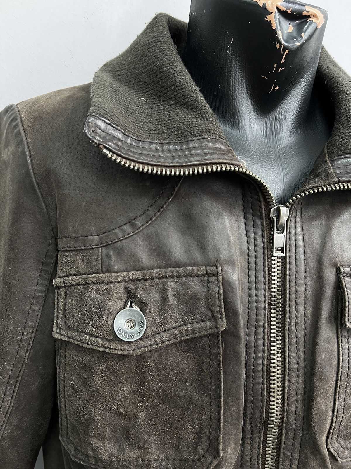 Diesel Diesel style leather cropped bomber jacket y2k Size US M / EU 48-50 / 2 - 5 Thumbnail