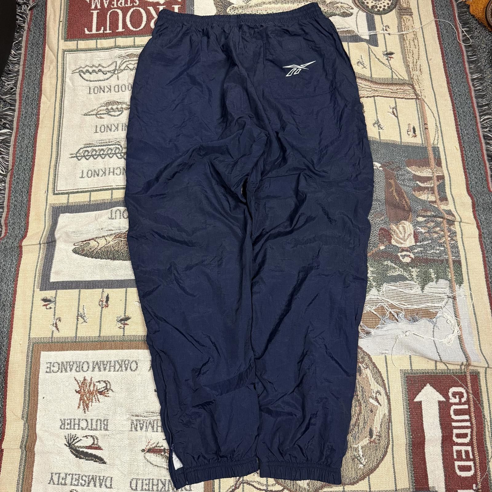 Reebok Vintage Reebok Embroidered Cuffed Track Pants Size US 34 / EU 50 - 2 Thumbnail