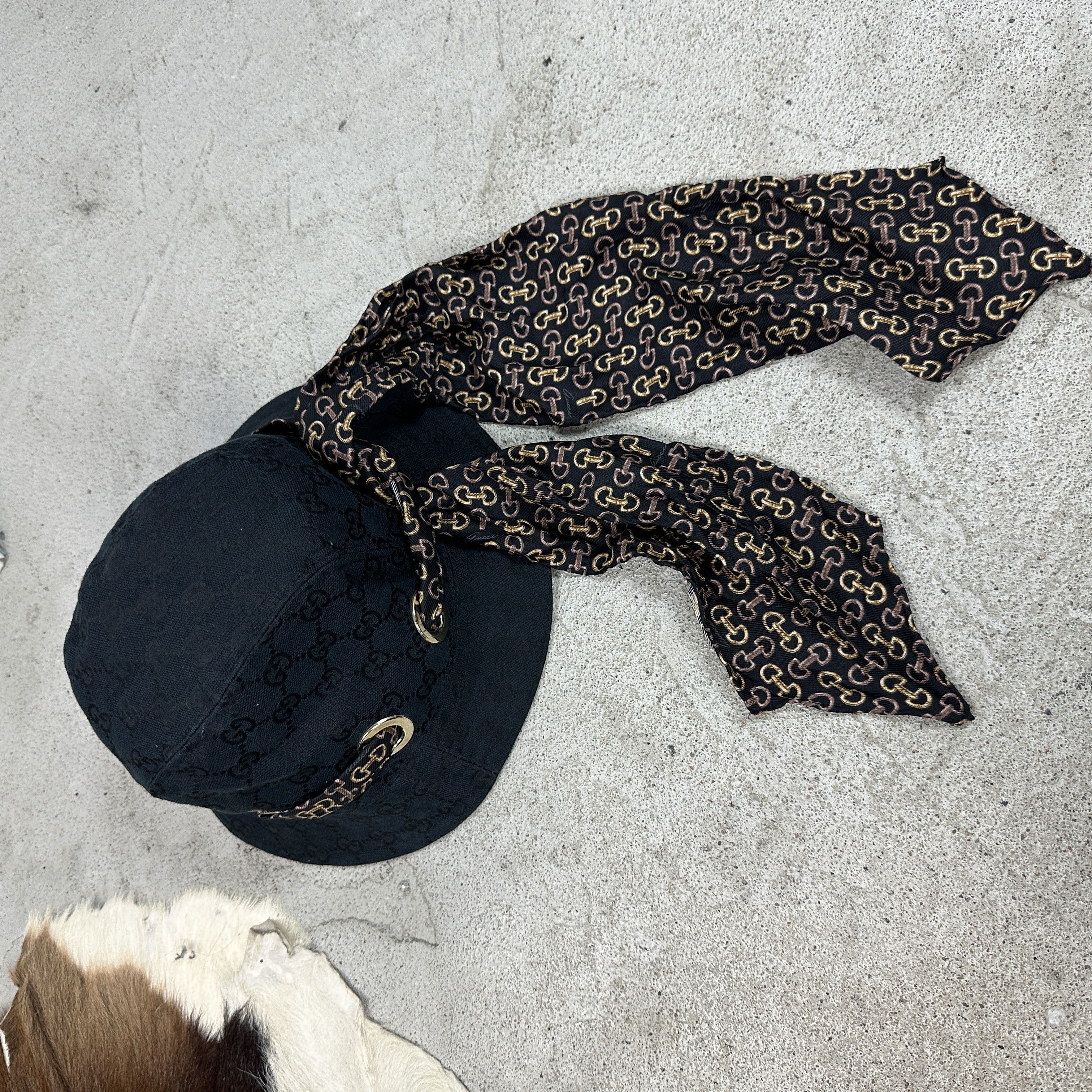 Gucci × Vintage Vintage 00s Old Money Gucci Monogram Bucked Hat Size ONE SIZE - 7 Thumbnail