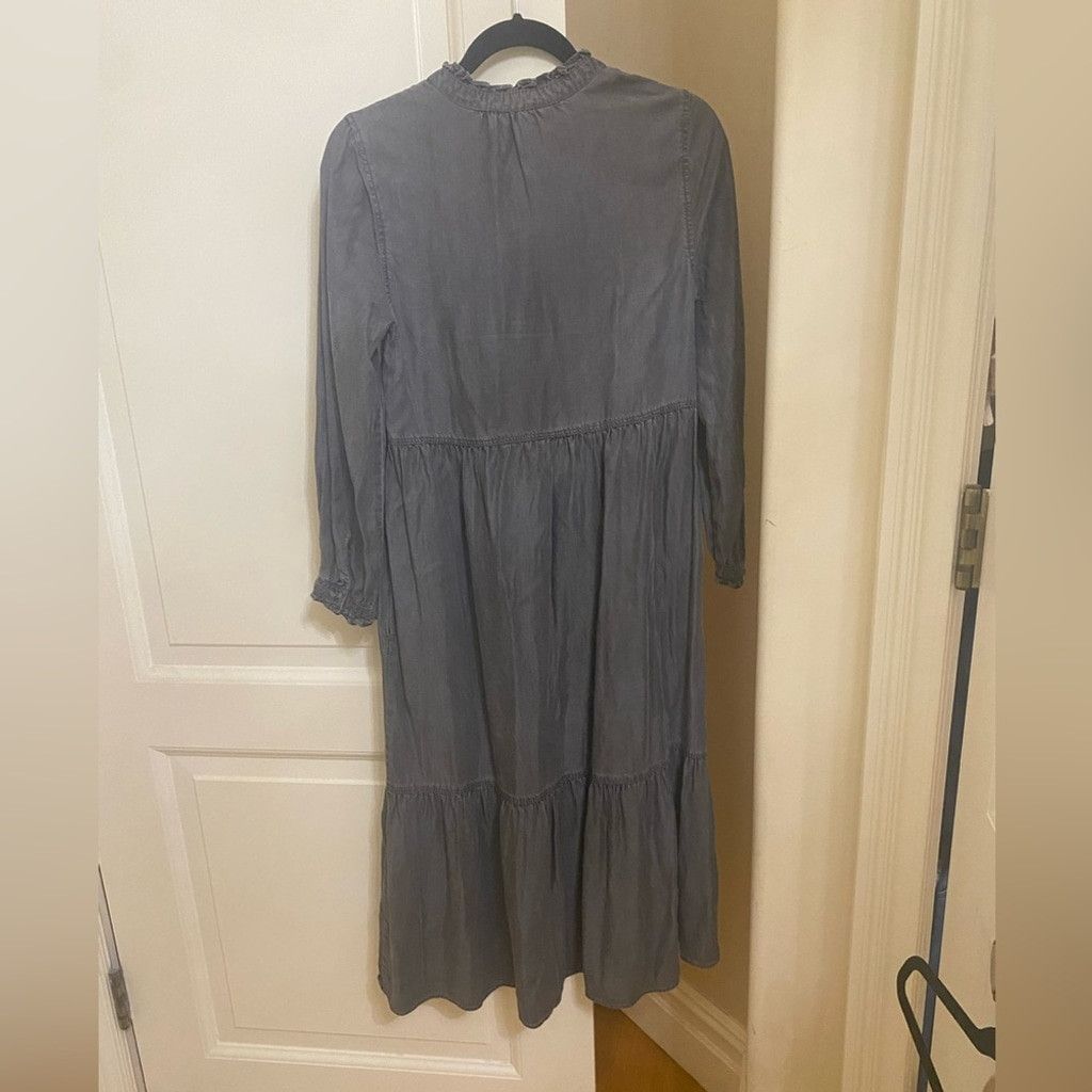 Whistles Whistles Denim Trapeze Midi Dress Size XS / US 0-2 / IT 36-38 - 7 Thumbnail