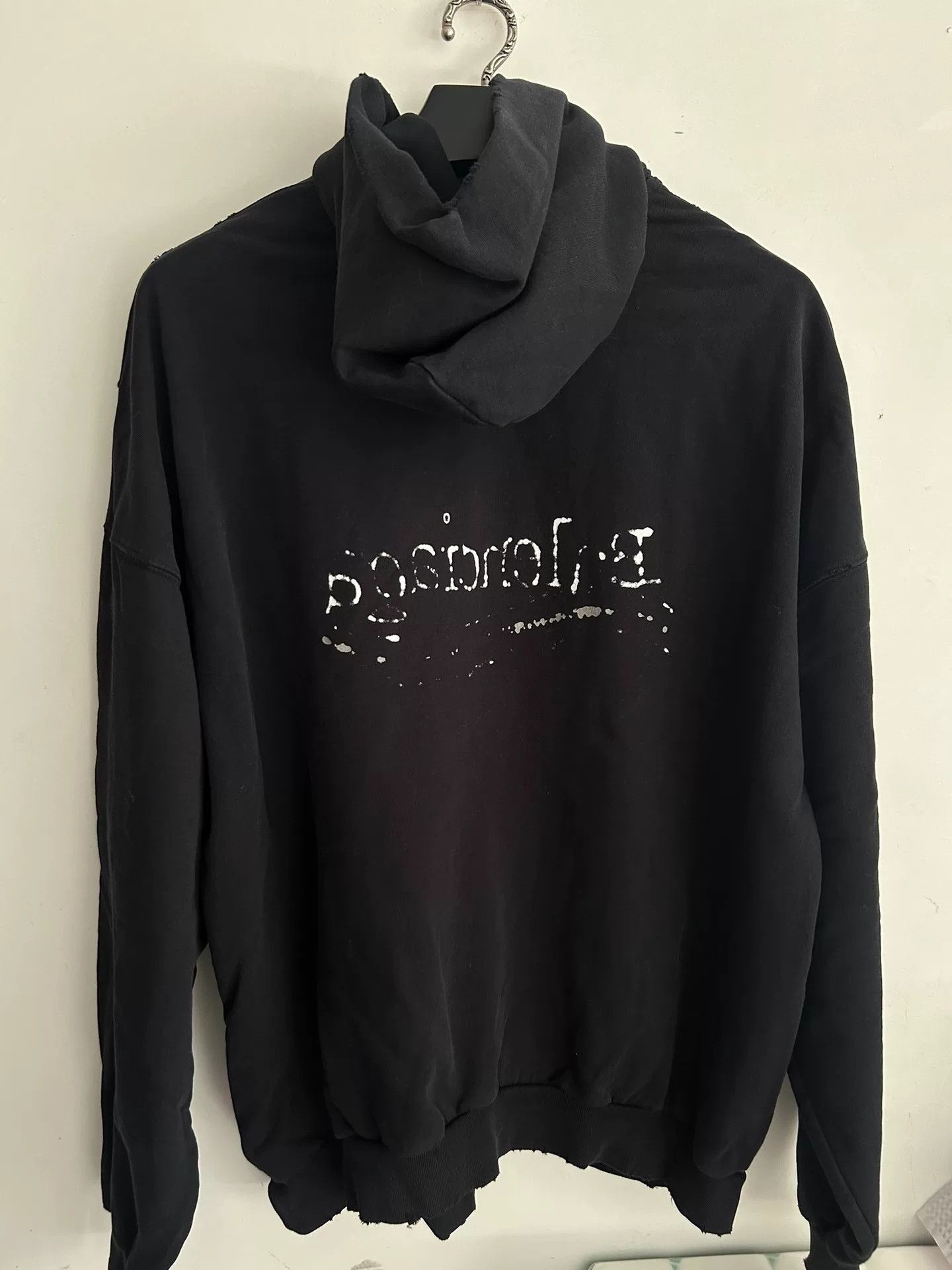 Balenciaga black balenciaga logo hoodie size 2 Size US L / EU 52-54 / 3 - 2 Thumbnail