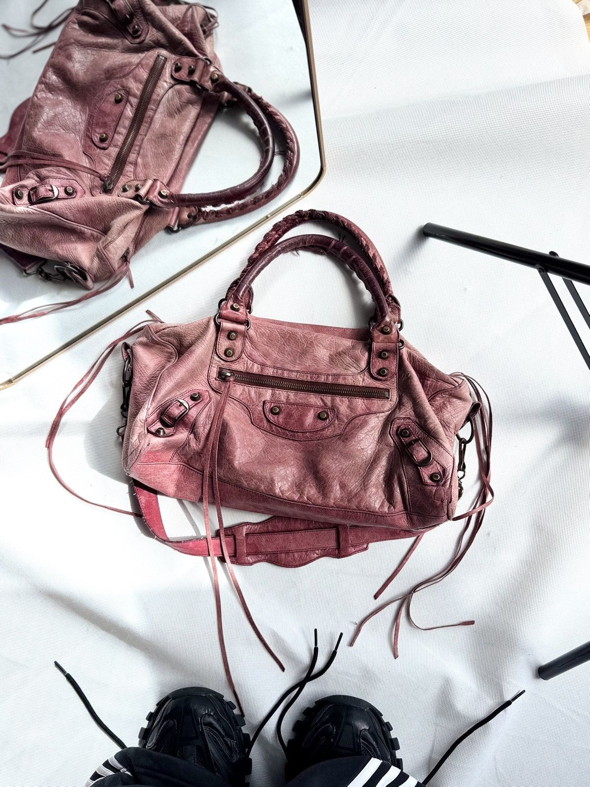 Balenciaga × Designer × Vintage Vintage Balenciaga City Bag Distressed Leather Handbag Size ONE SIZE - 1 Thumbnail