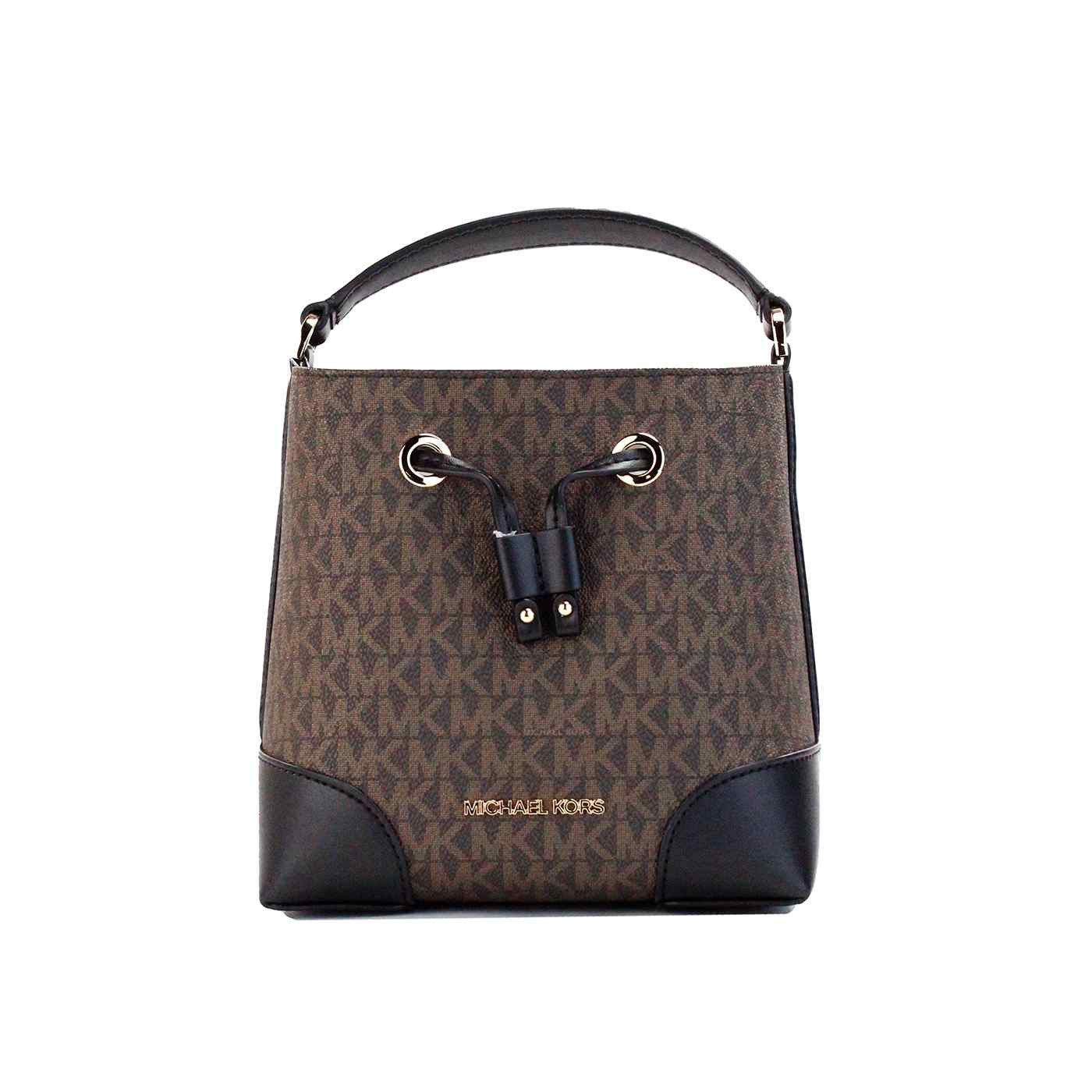Michael Kors Michael Kors Mercer Small Signature Leather Bucket Bag Size ONE SIZE - 1 Thumbnail