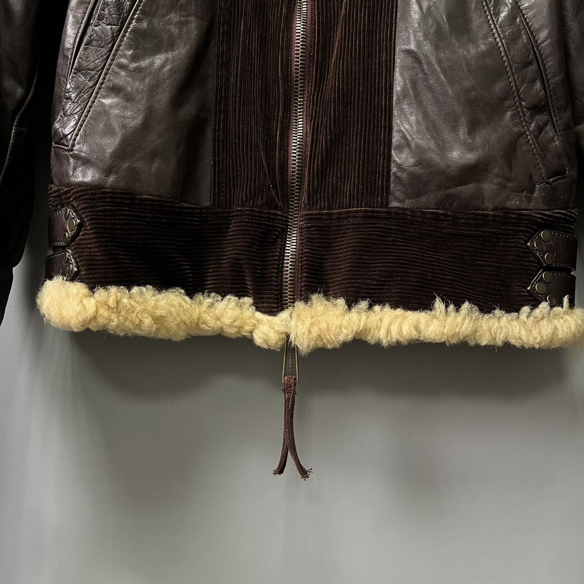 Dsquared2 Dsquared Hybrid Leather Shearling Jacket AW04 Vintage RARE Size US L / EU 52-54 / 3 - 12 Thumbnail