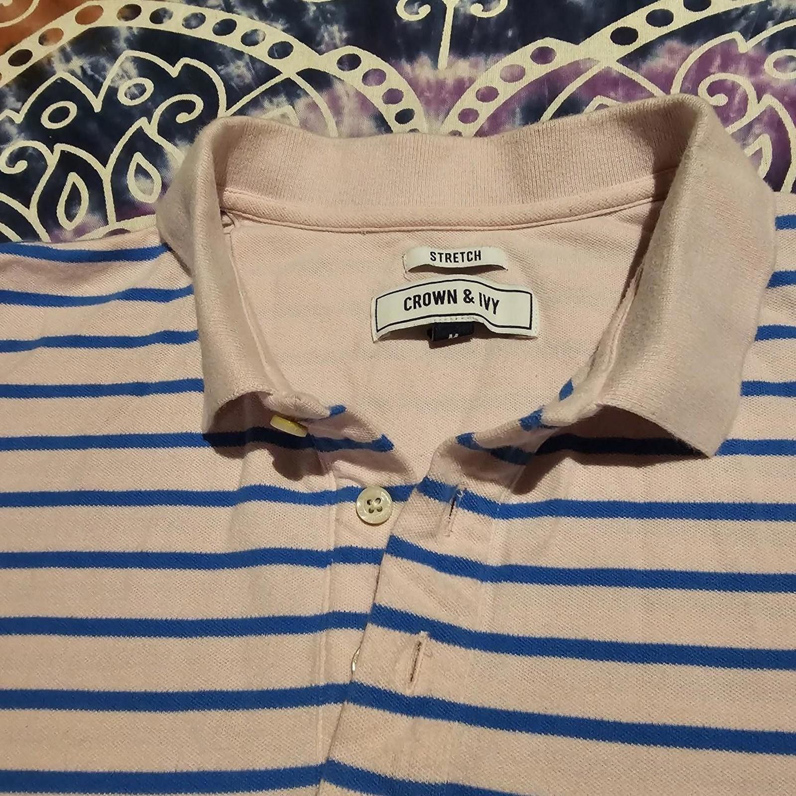 Designer Men's Pink and Blue Polo-shirt Size US M / EU 48-50 / 2 - 7 Thumbnail