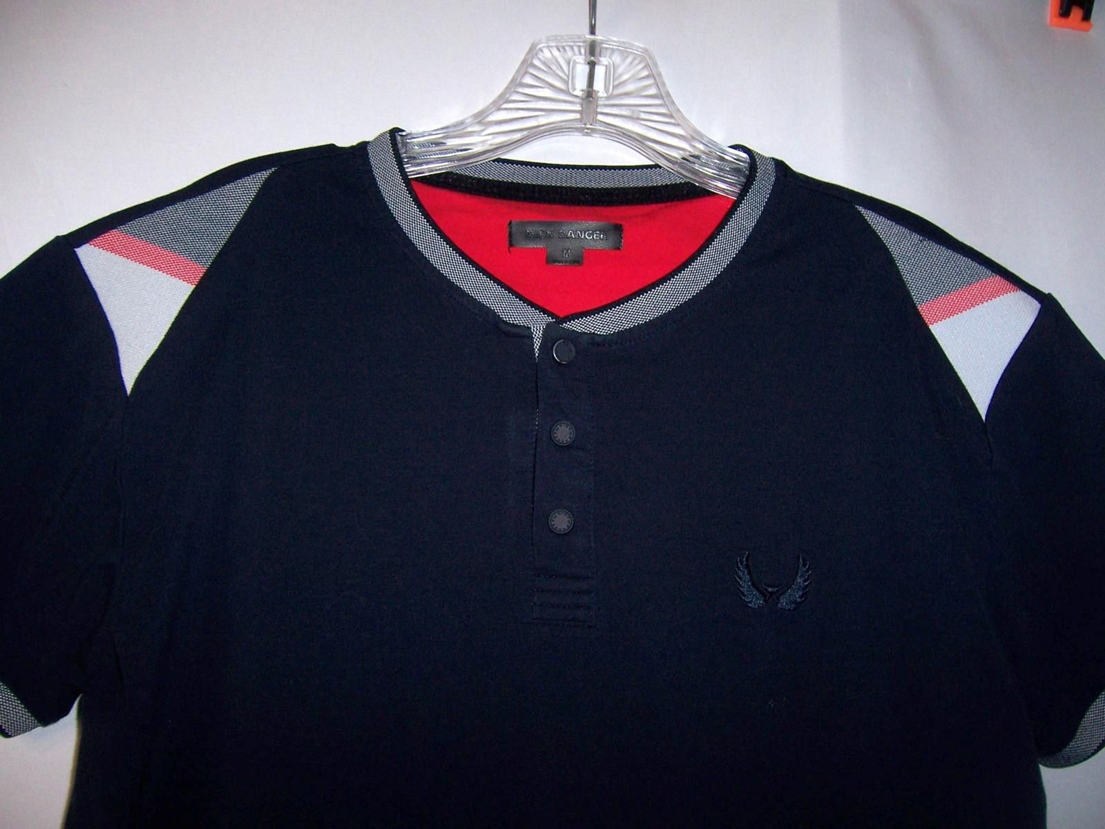 Other Nick Danger Men's M Short Slv Henley Flex Fit T-shirt-Navy Size US M / EU 48-50 / 2 - 3 Thumbnail