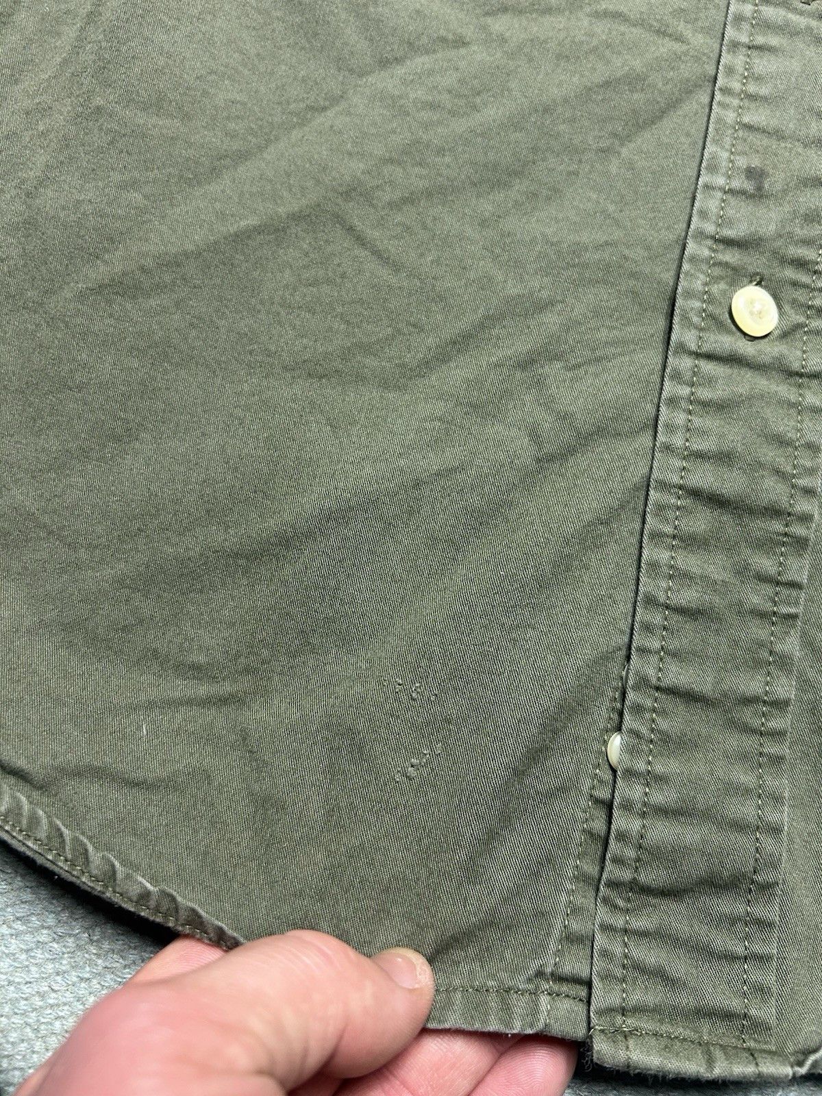 Eddie Bauer Eddie Bauer button shirt olive drab army green cotton XL Size US XL / EU 56 / 4 - 2 Thumbnail