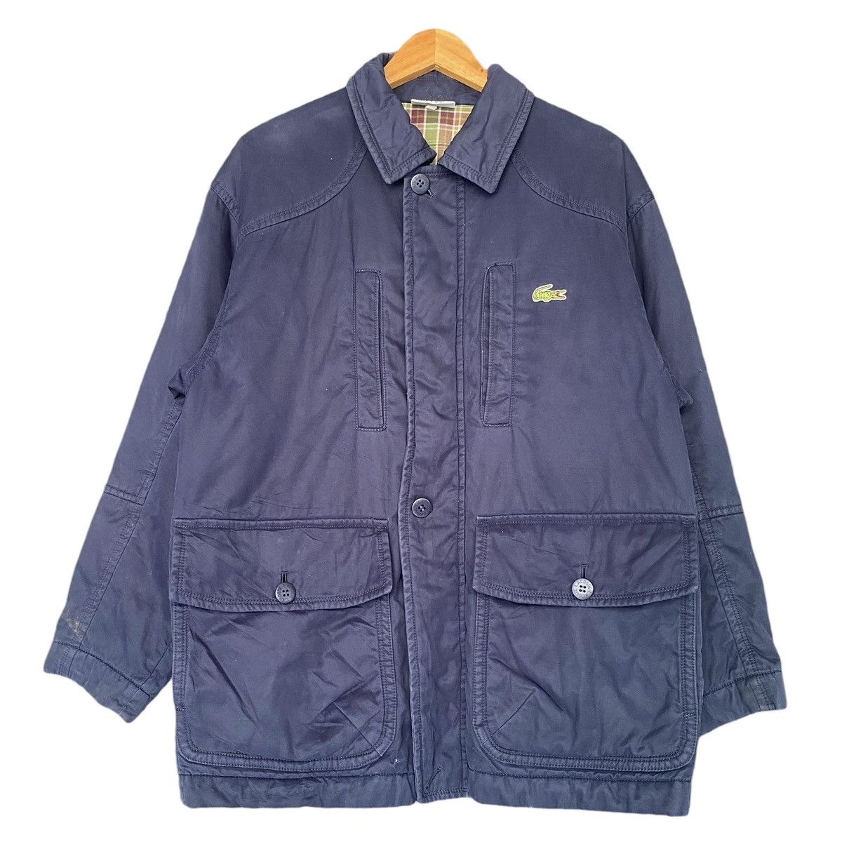 Lacoste Dark Blue LACOSTE Double Lining Jacket Size US L / EU 52-54 / 3 - 1 Thumbnail