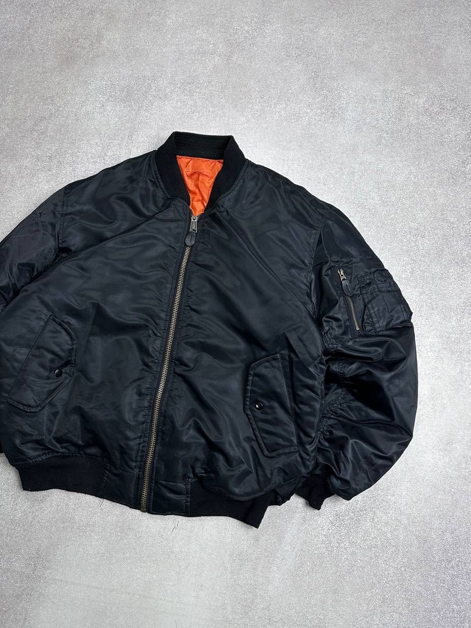 Vintage Vintage MA-1 Flyier Bomber Jacket Y2K Balency Style Jacket Size US XL / EU 56 / 4 - 2 Thumbnail