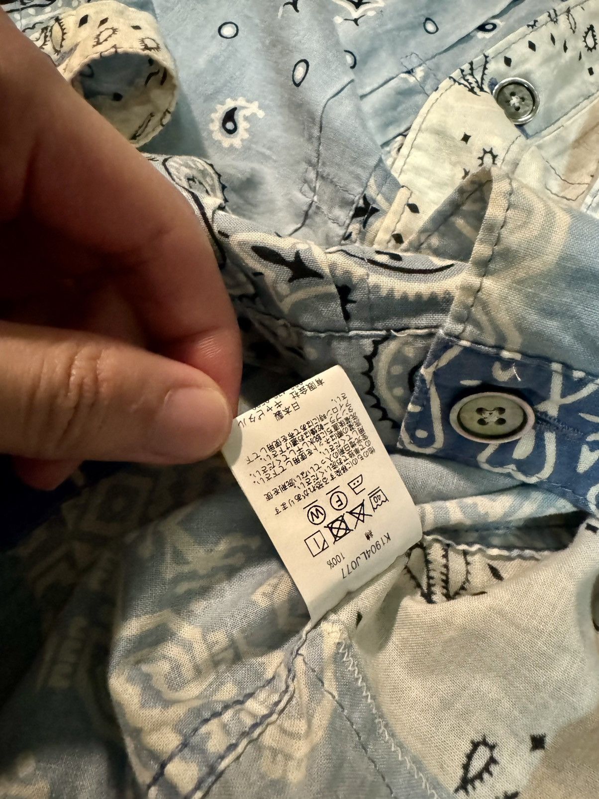 Kapital Kapital Bandana Patchwork Shirt Blue Size US XXL / EU 58 / 5 - 6 Thumbnail