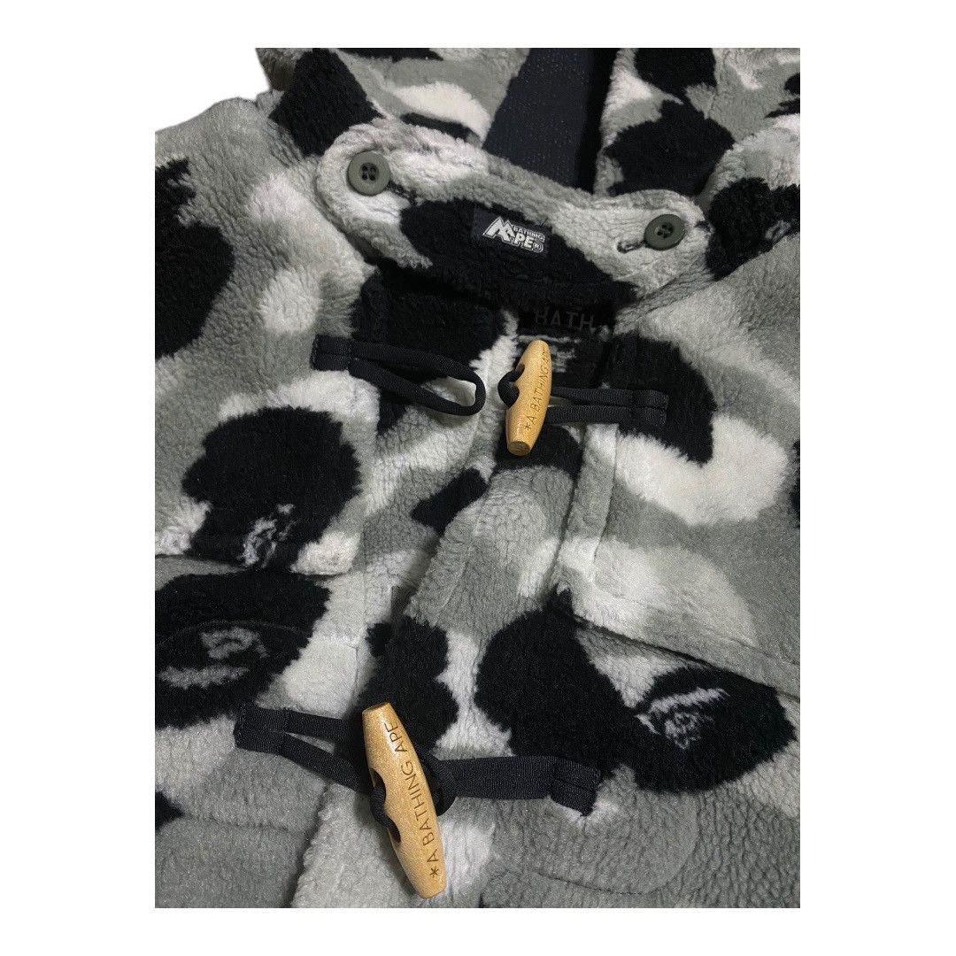 Bape BAPE Boa Fleece Duffel coat Gray camo Size US M / EU 48-50 / 2 - 2 Thumbnail