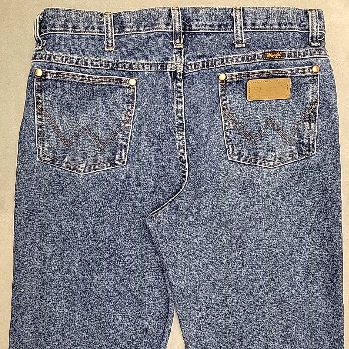 Wrangler VINTAGE Wrangler Jeans Men 34x32 Blue Denim Pants 936GBK Western Cowboy Ranch Work Pants Size US 34 / EU 50 - 7 Thumbnail