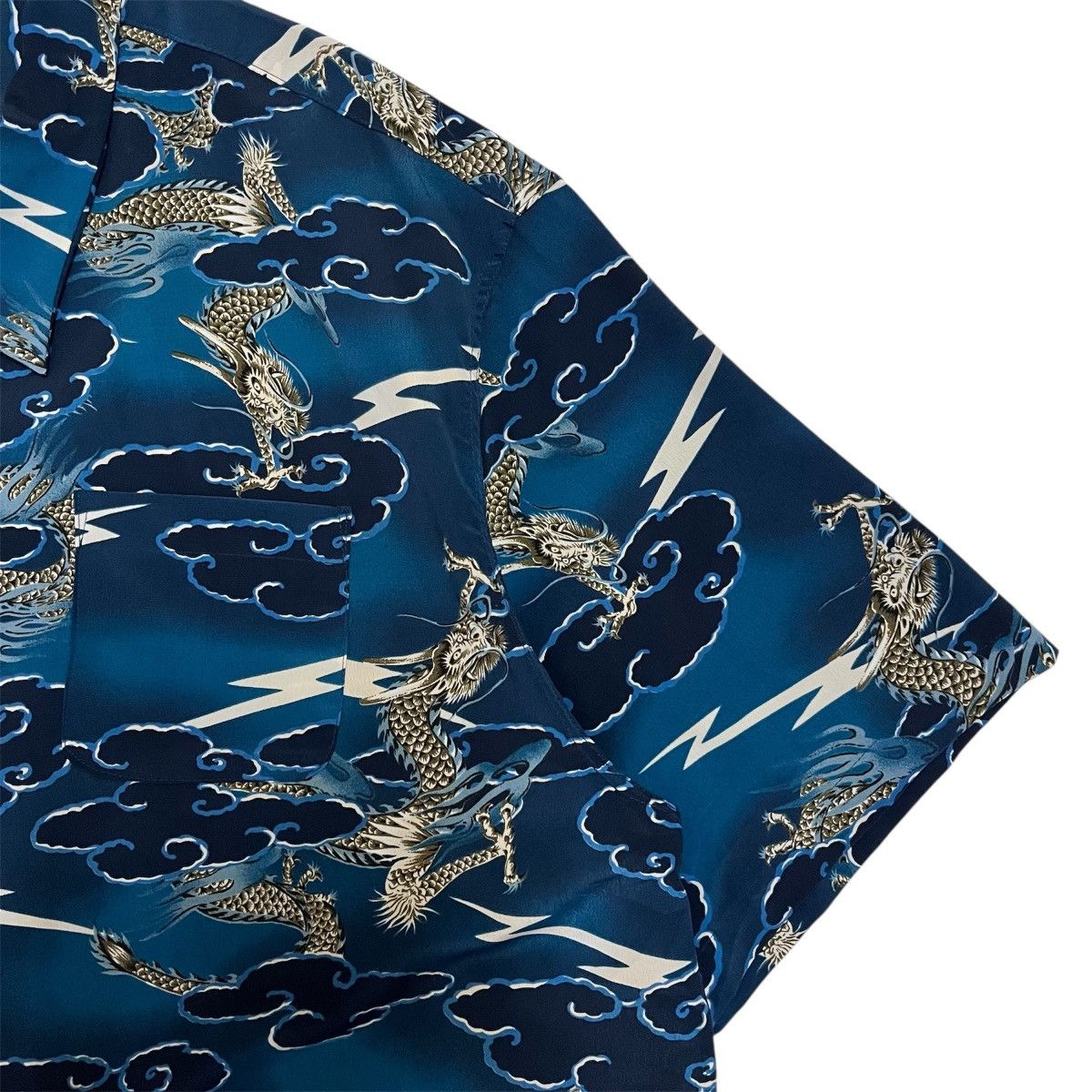 Sun Surf Vintage Dragon Japanese Theme Open Collar Hawaiian Shirt Size US XXL / EU 58 / 5 - 4 Thumbnail