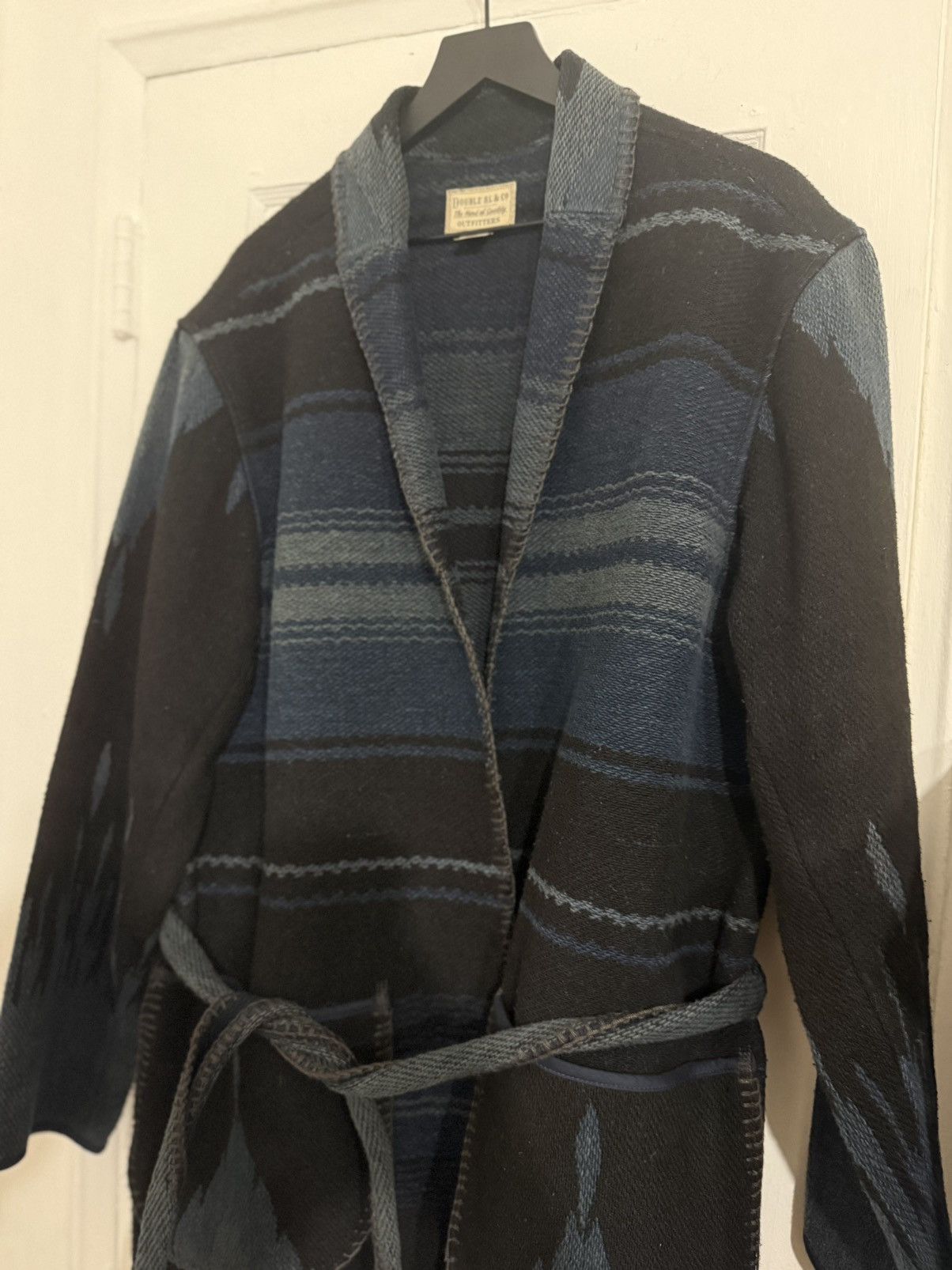 RRL Ralph Lauren Belted Cardigan Jacquard Jacket Size US XL / EU 56 / 4 - 3 Thumbnail