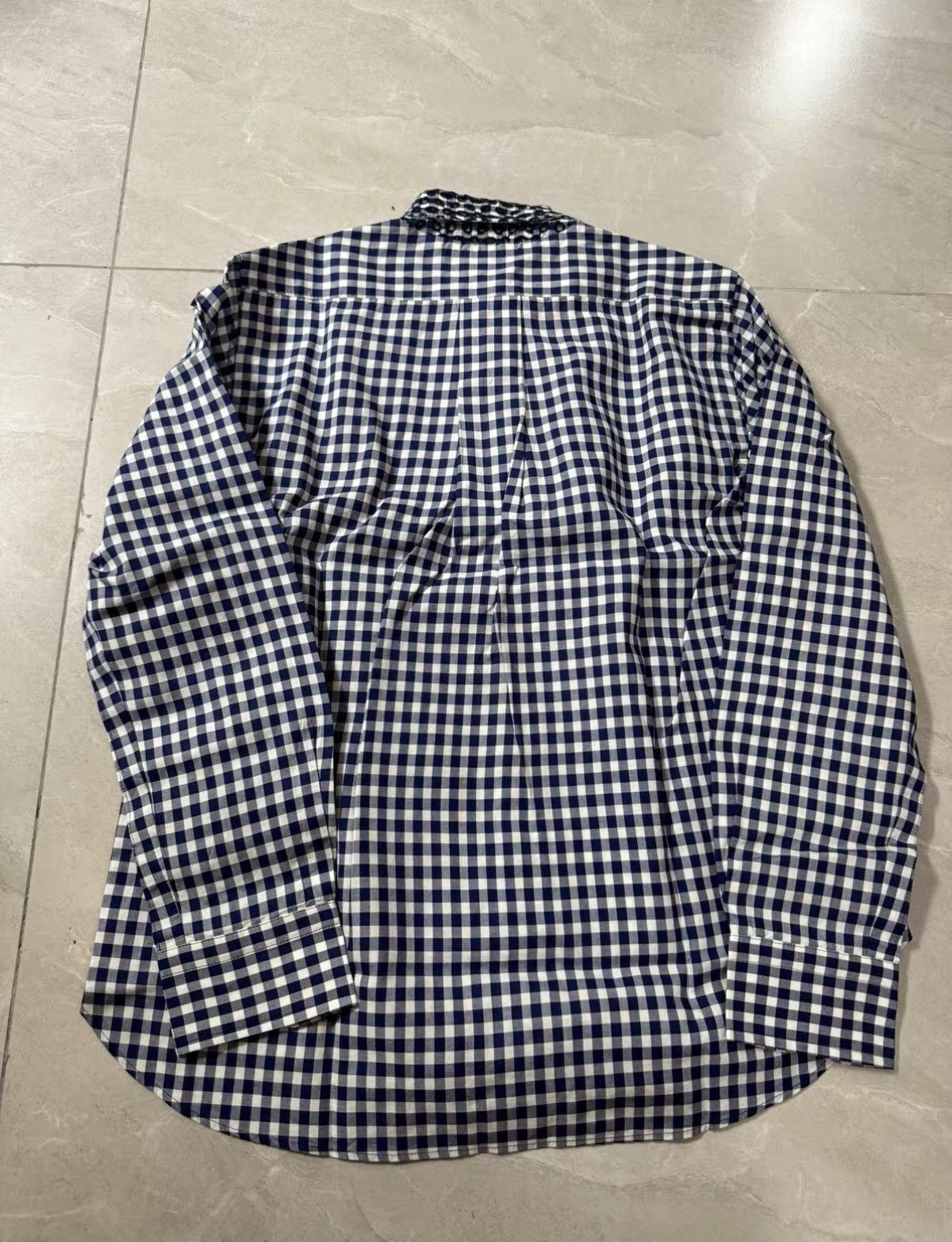 Sacai Sacai Plaid Shirt with Embroidered Collar J34 Size US XS / EU 42 / 0 - 6 Thumbnail