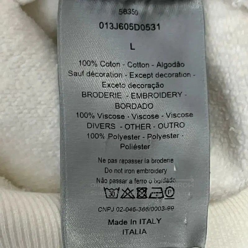 Dior Dior White Cotton Hoodie for Men . Size US L / EU 52-54 / 3 - 5 Thumbnail