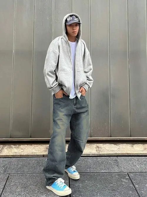 Jean Mizuki x Marie Washed Baggy Denim Jeans Stacked Skate Size US 32 / EU 48 - 5 Thumbnail