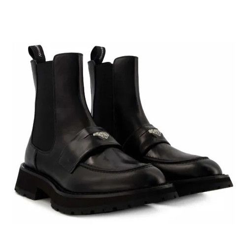 Alexander McQueen o1y1024 Ankle Boots in Black Size US 6 / EU 39 - 2 Thumbnail