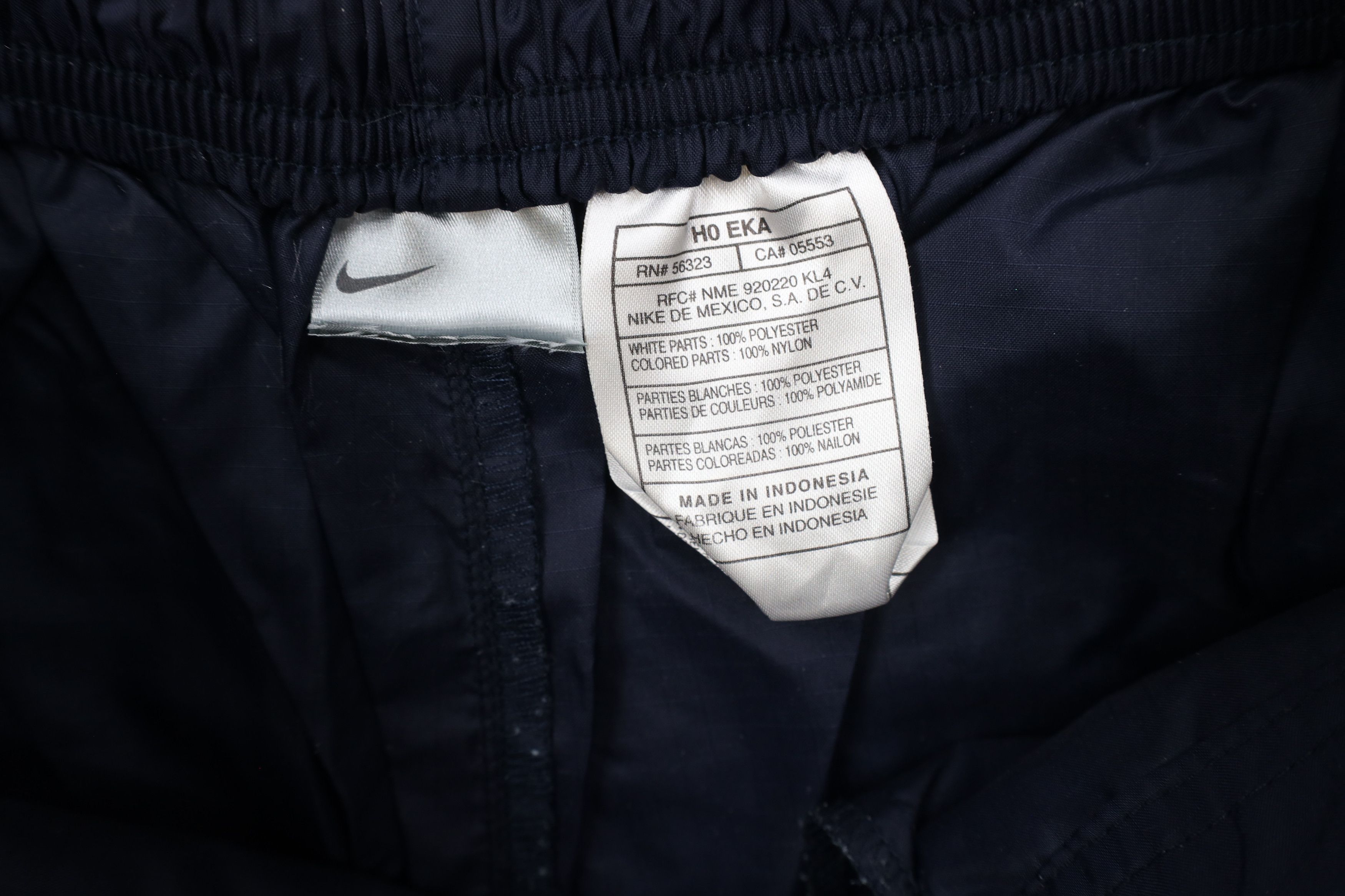 Nike × Vintage Vintage 90s Y2K Nike Mini Swoosh Wide Leg Windbreaker Pants Size US 34 / EU 50 - 7 Thumbnail