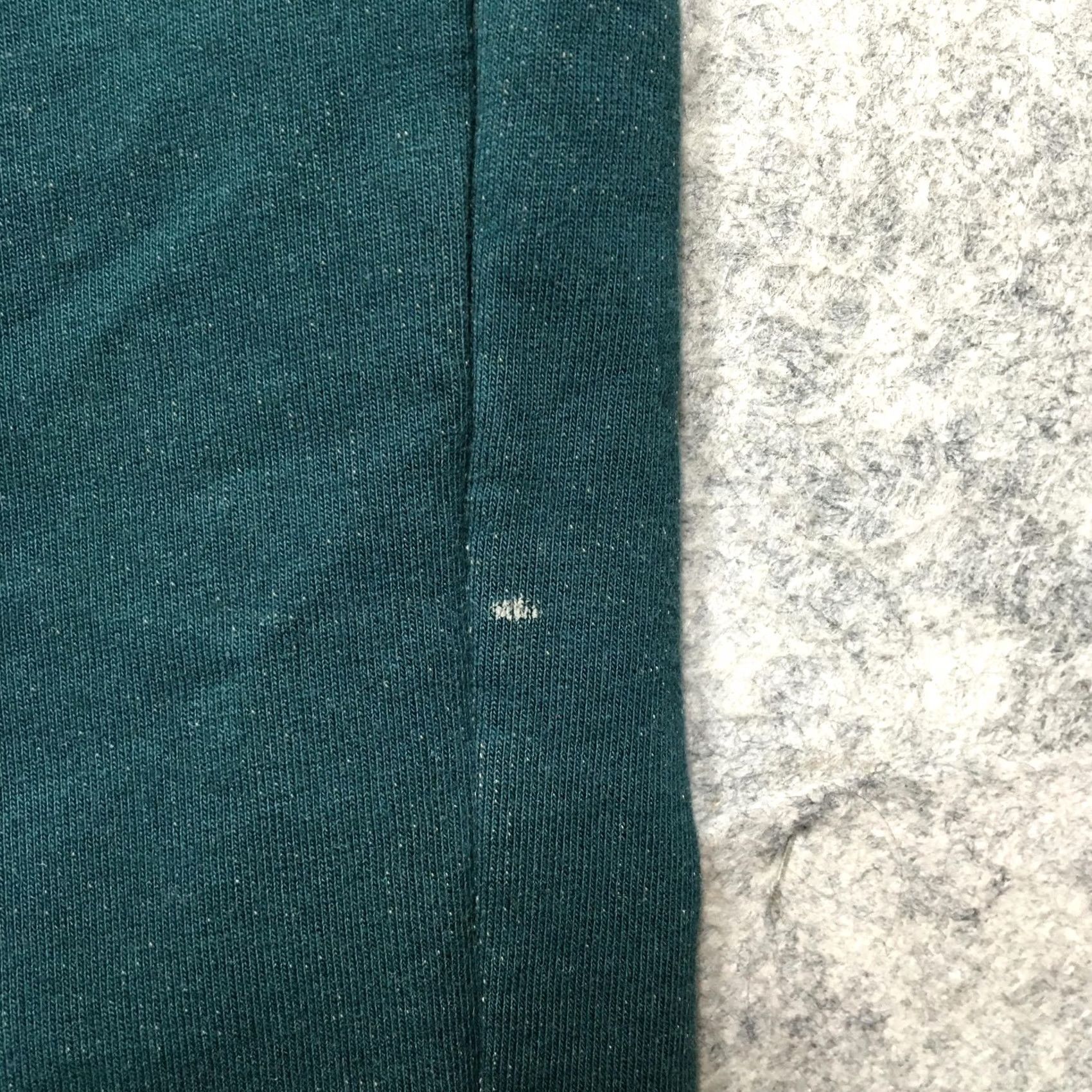 Vintage Be Present Hoodie Mens Large Green Organic Cotton Lightweight Kangaroo Pocket Size US L / EU 52-54 / 3 - 3 Thumbnail
