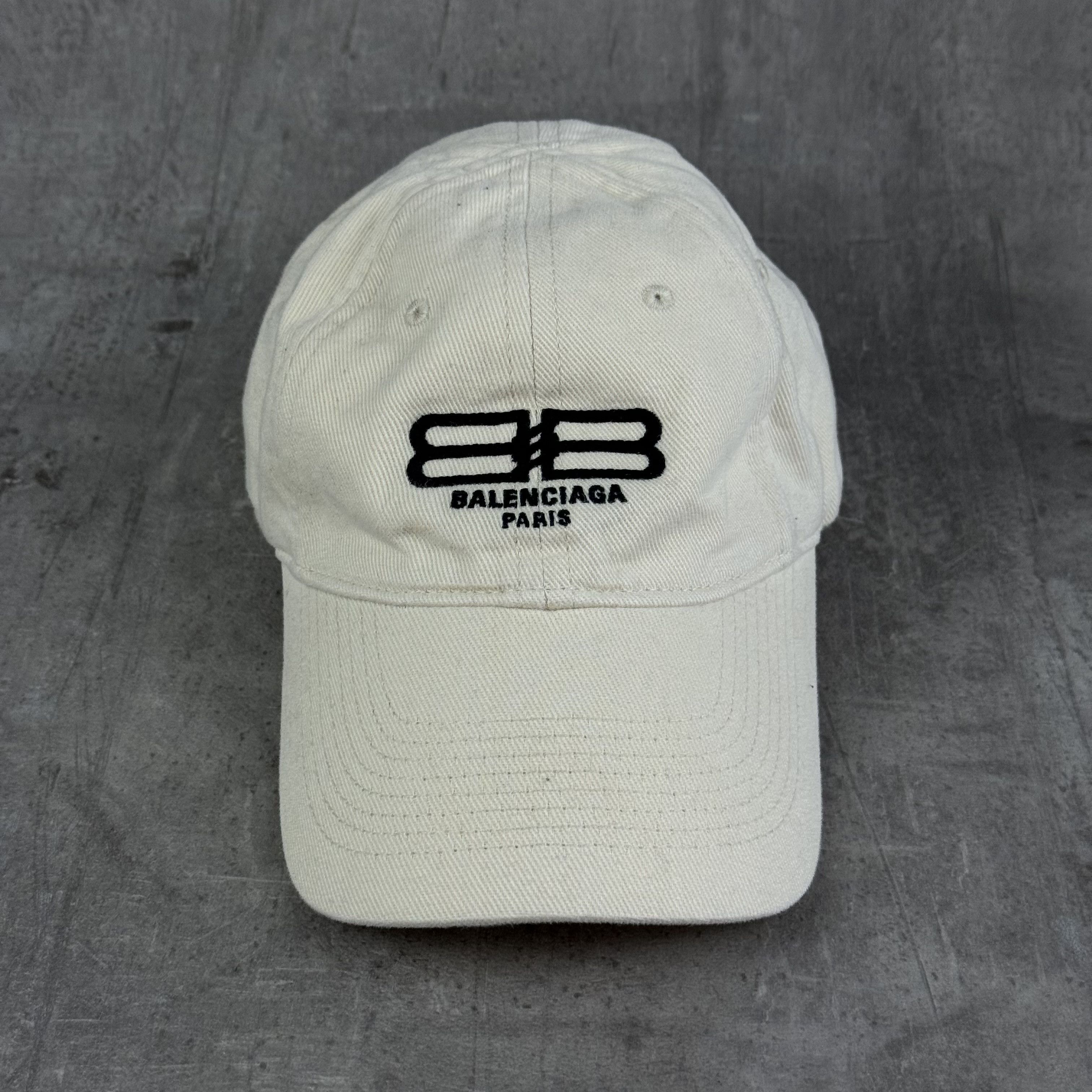 Balenciaga BALENCIAGA BB Paris Icon Hat Cream Size ONE SIZE - 4 Thumbnail
