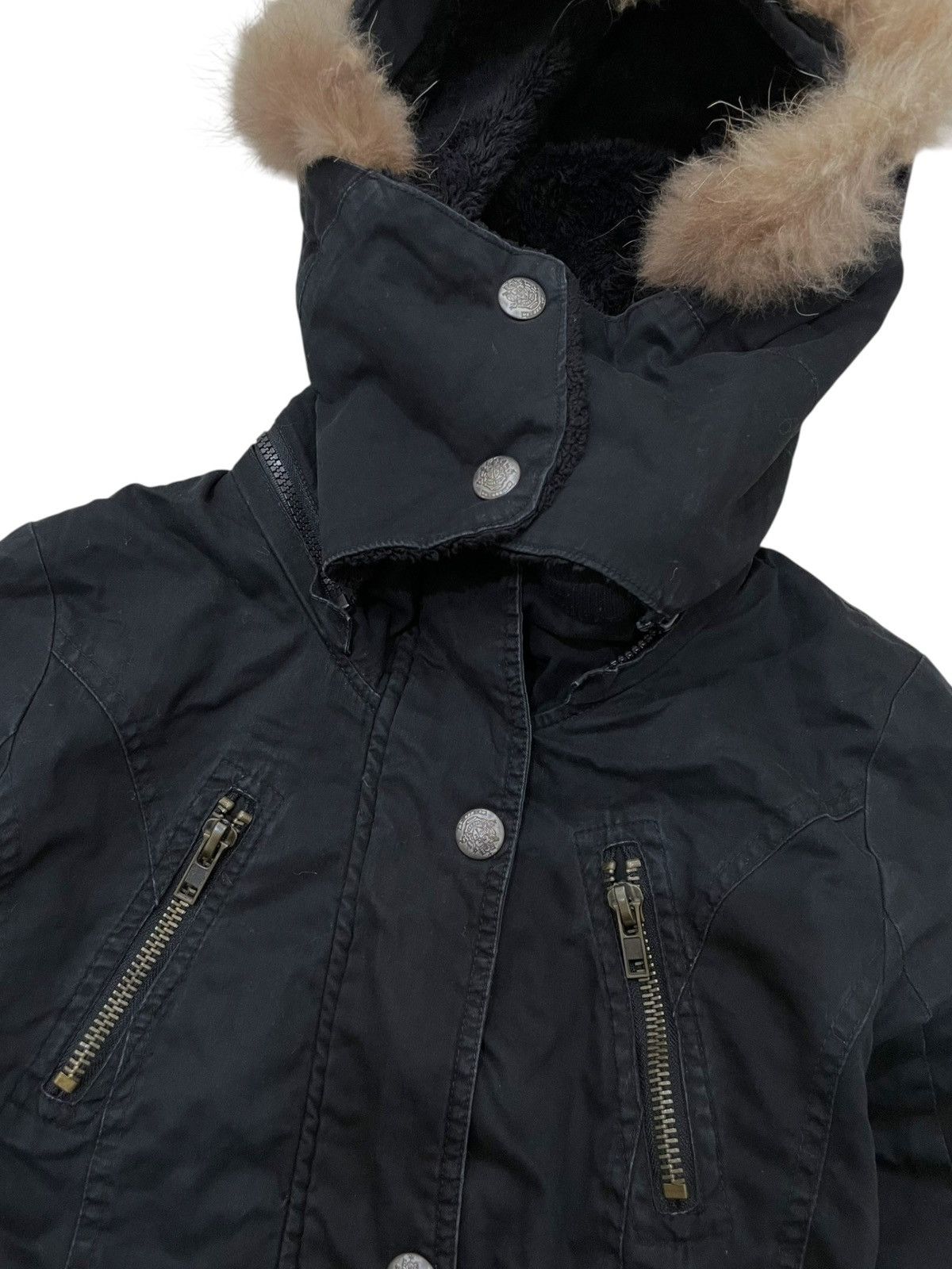 If Six Was Nine 2000s Vence Exchange - Vkei Raccoon Fur Hoodie Jacket Size US S / EU 44-46 / 1 - 5 Thumbnail