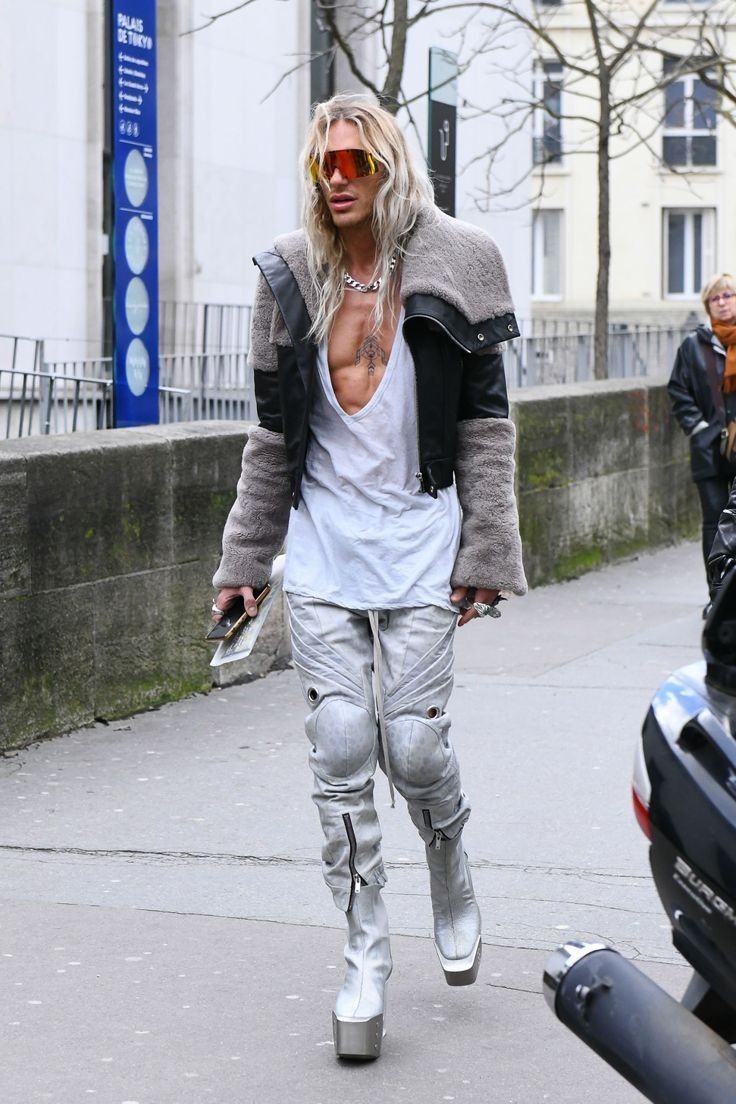 Rick Owens 💥*NEW* KEITH SHEARLING JACKET PERFORMA/STROBE BLACK/PEARL Size US M / EU 48-50 / 2 - 3 Thumbnail